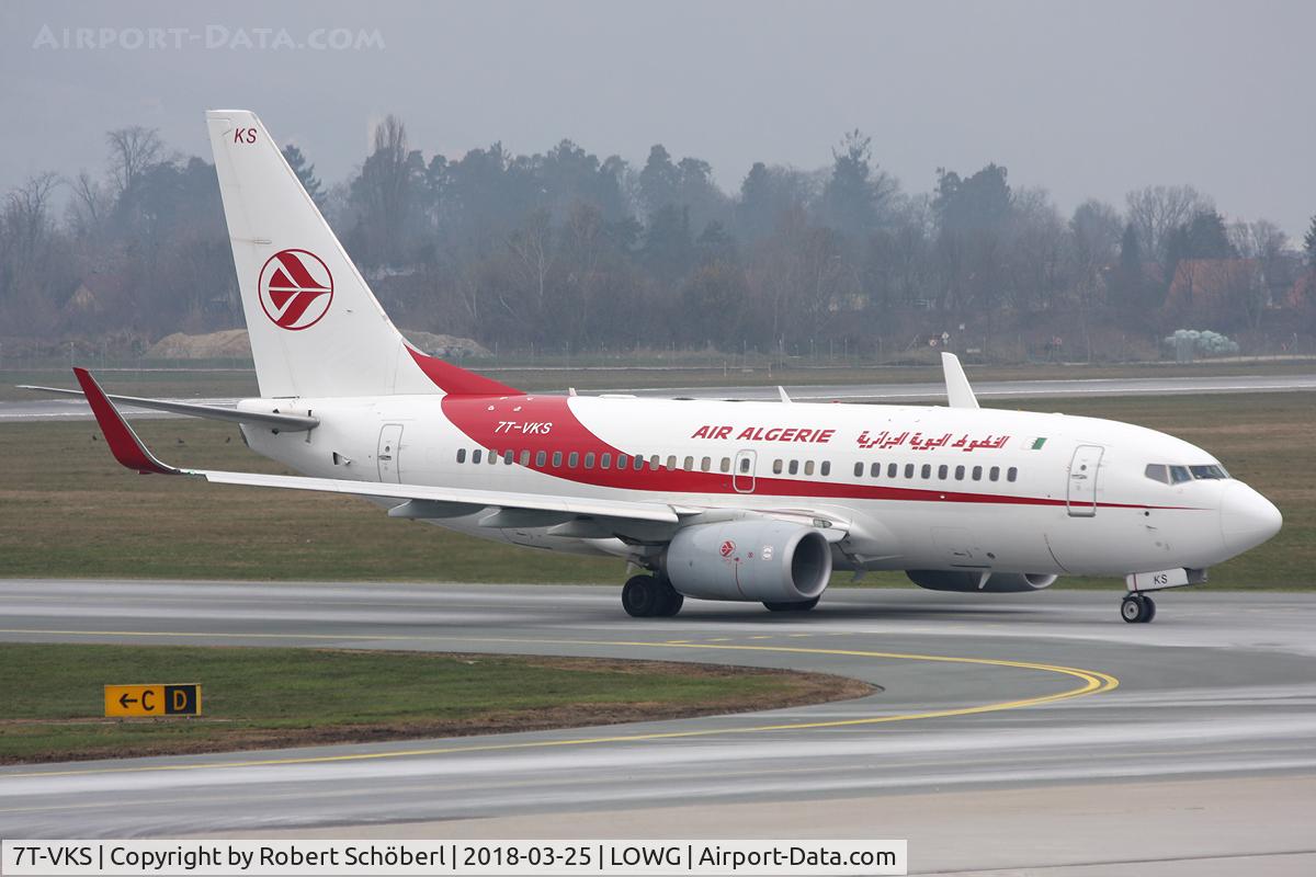 7T-VKS, 2016 Boeing 737-7D6C C/N 61340, 7T-VKS @ LOWG