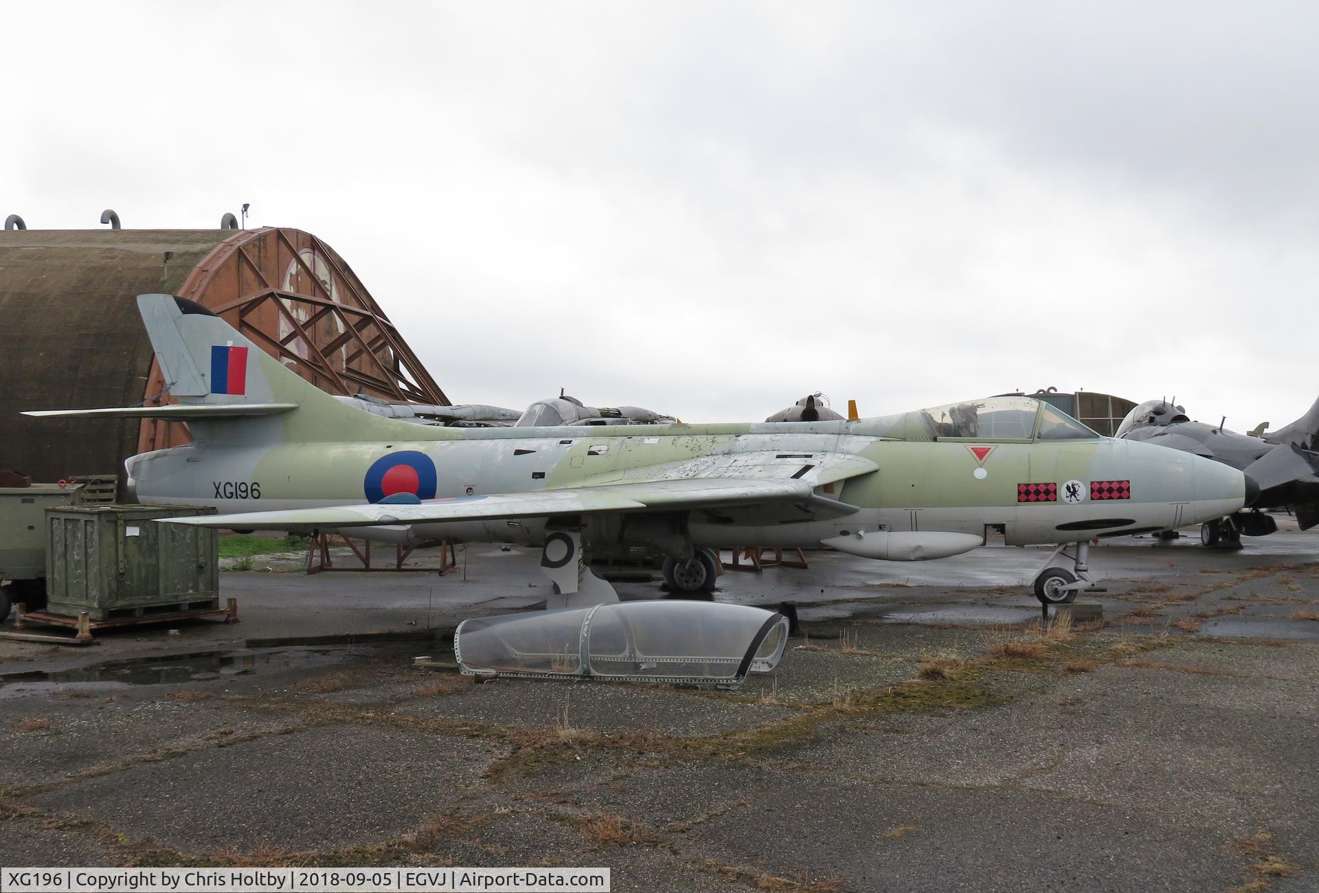 XG196, 1956 Hawker Hunter F.6A C/N 41H-680021, Currently stored outside at ex-RAF Bentwaters and deteriorating