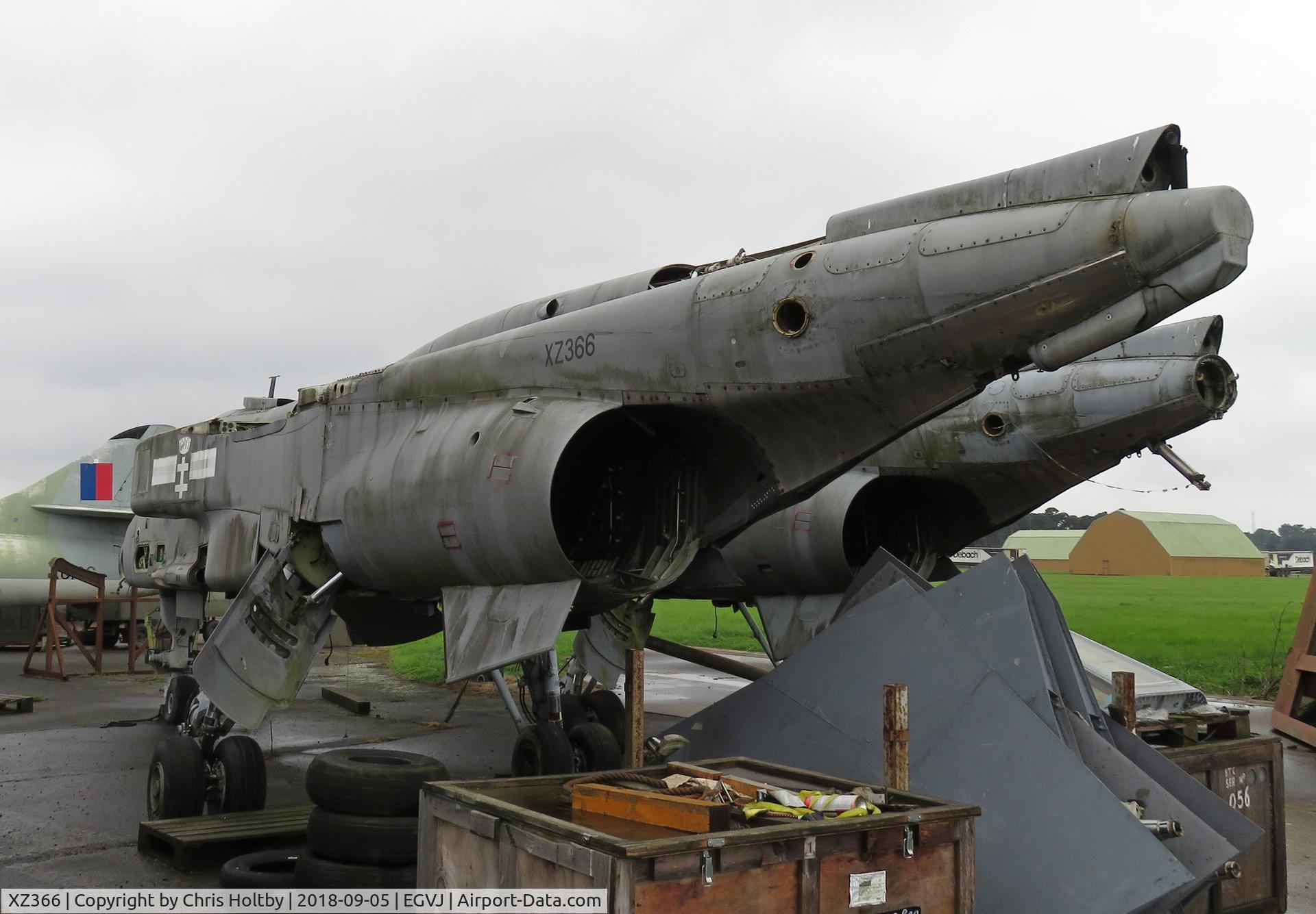 XZ366, 1976 Sepecat Jaguar GR.3A C/N S.133, Sadly in parts now outside at ex-RAF Bentwaters, Suffolk