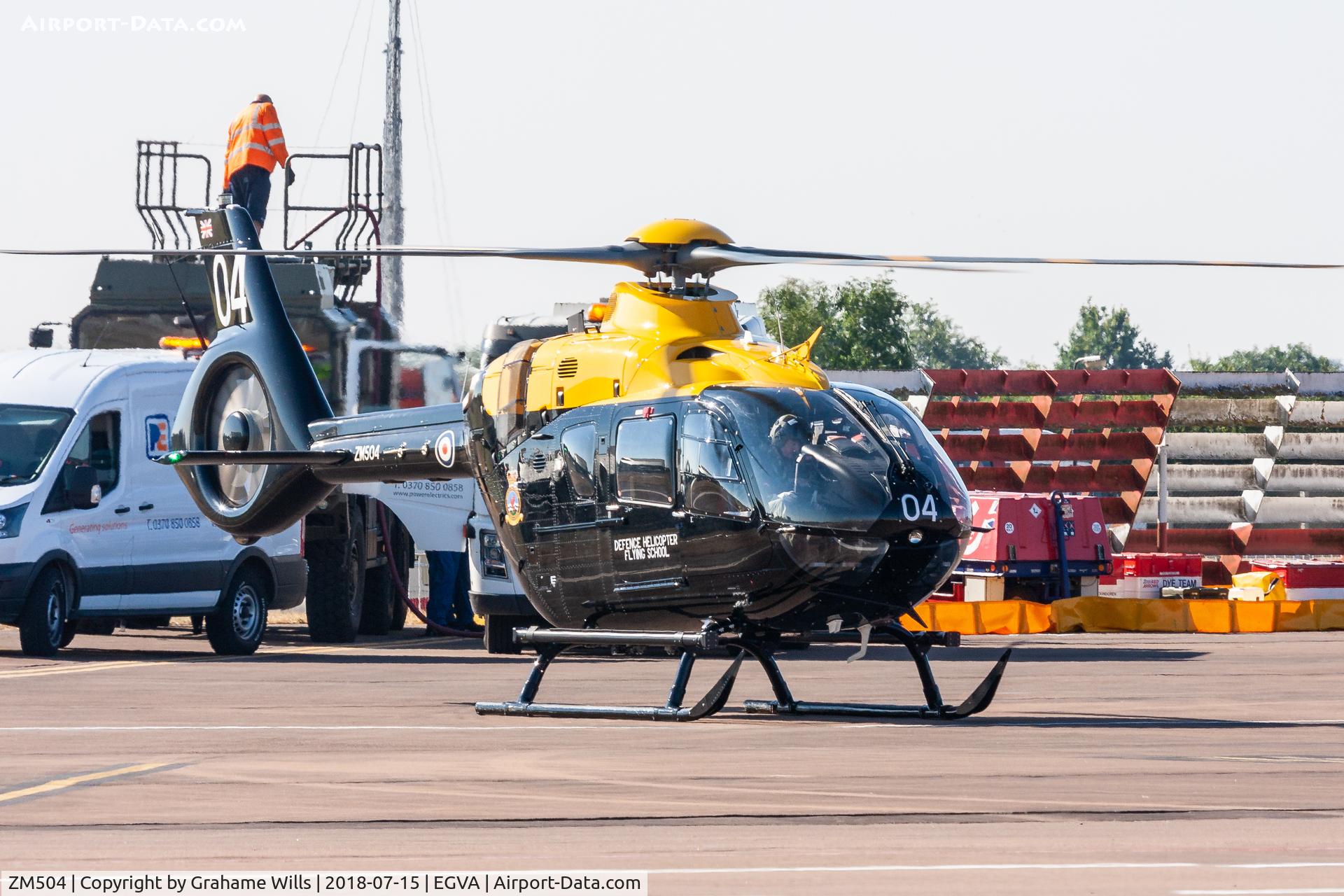 ZM504, 2016 Airbus Helicopters Juno HT.1 (EC-135T-3H) C/N 2001, Airbus Helicopters Juno HT1 ZM504/04 DHFS, Fairford 15/7/18