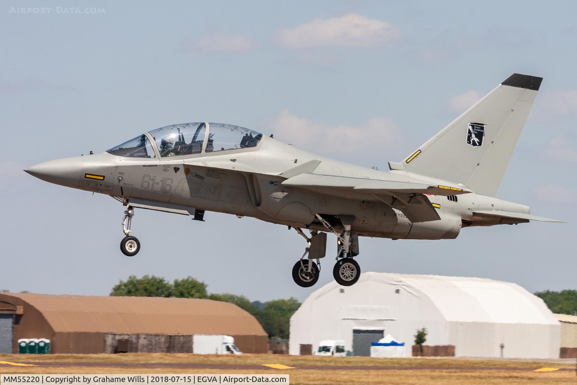 MM55220, Alenia Aermacchi T-346A Master C/N 357/IS040/5050, T-346A MM55220/61-16 311 Gruppo RSV loan Italian AF, Fairford 15/7/18