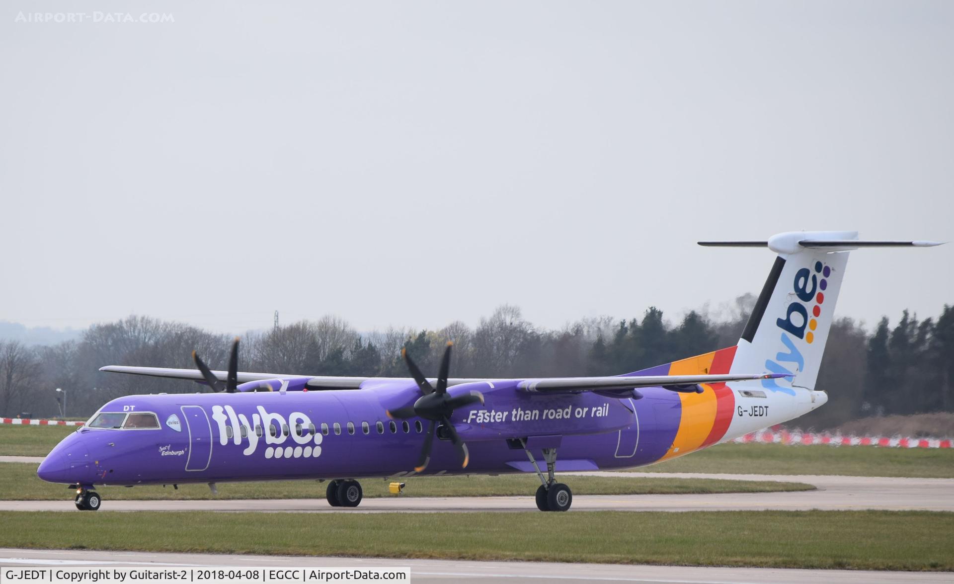 G-JEDT, 2003 De Havilland Canada DHC-8-402Q Dash 8 C/N 4088, At Manchester