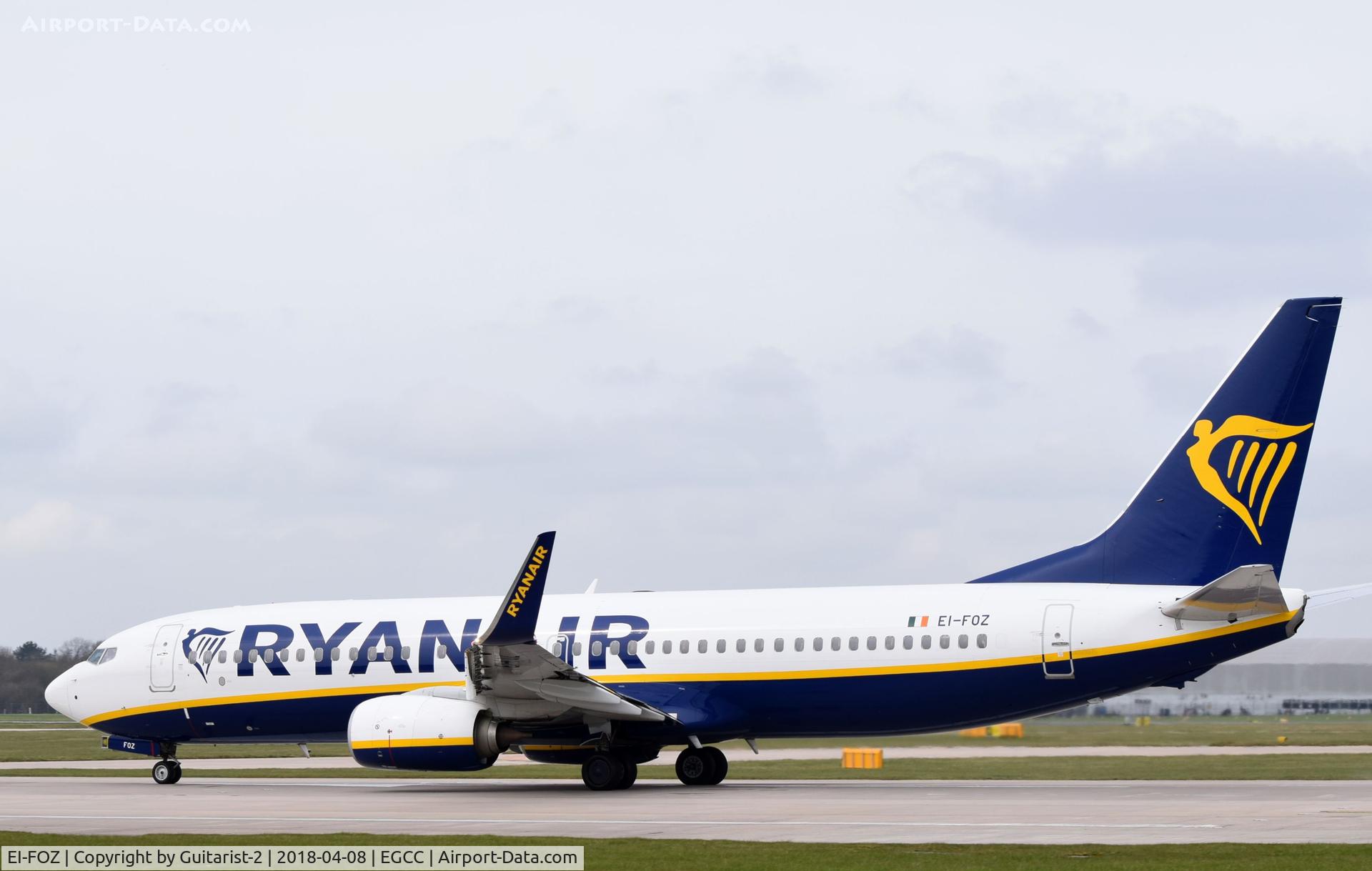 EI-FOZ, 2016 Boeing 737-8AS C/N 44731, At Manchester