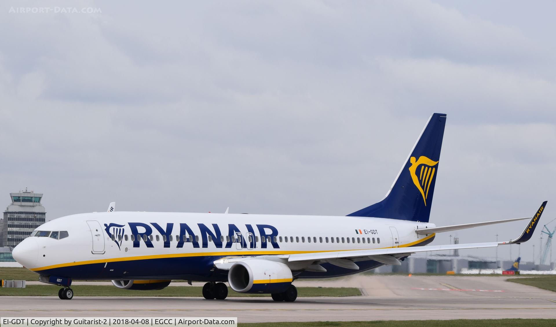 EI-GDT, 2018 Boeing 737-800 C/N 44815, At Manchester