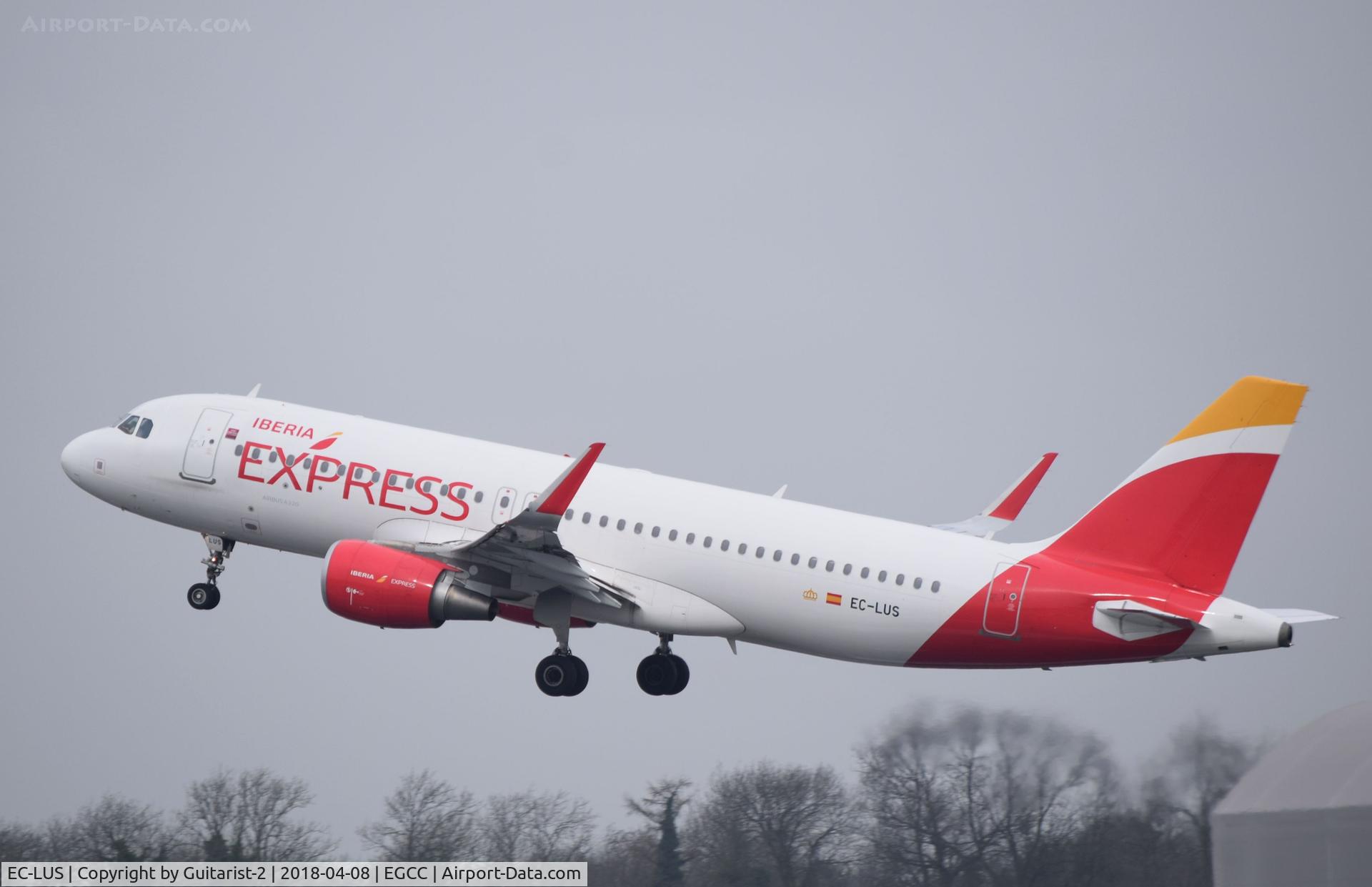 EC-LUS, 2013 Airbus A320-216 C/N 5501, At Manchester