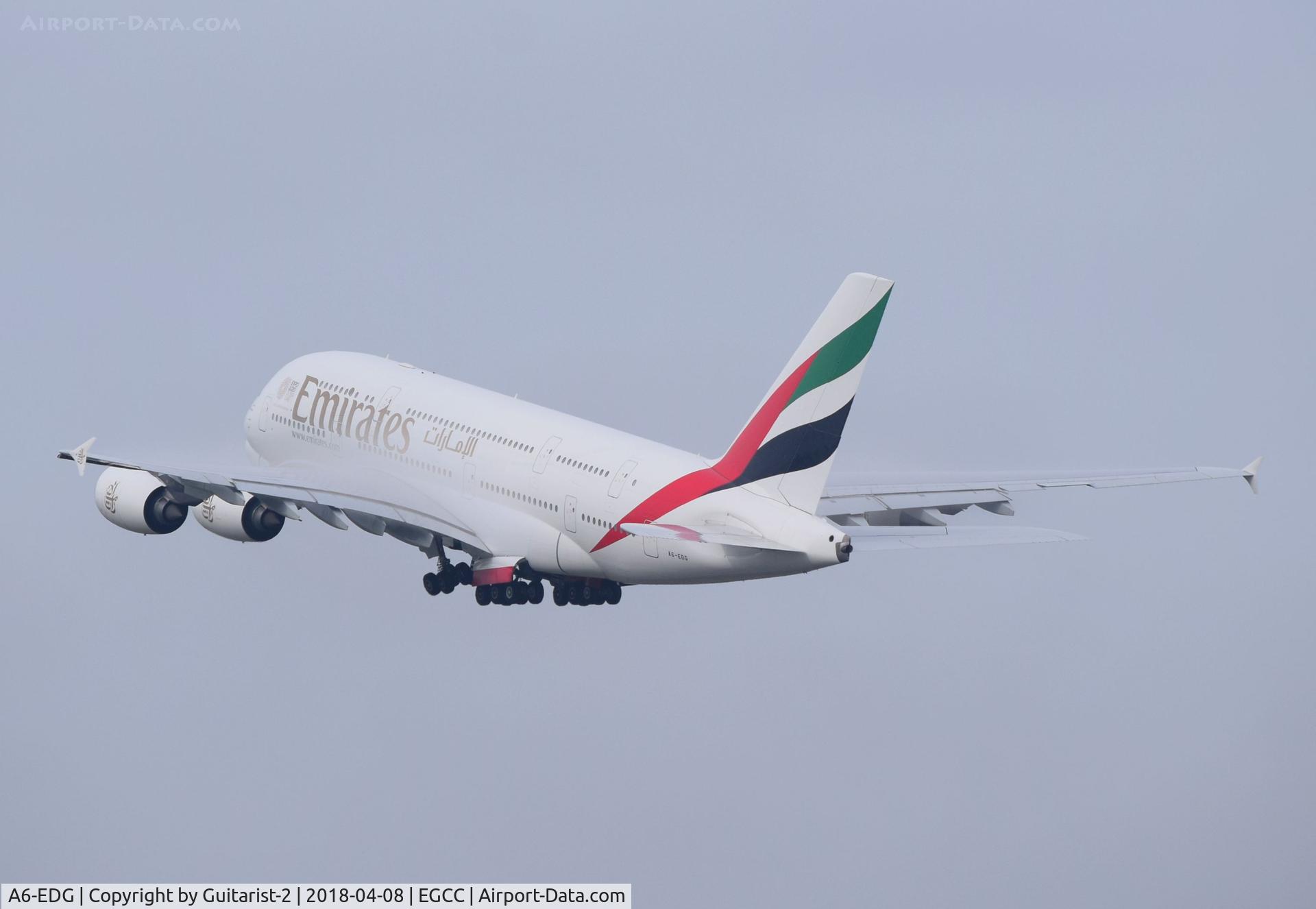 A6-EDG, 2009 Airbus A380-861 C/N 023, At Manchester