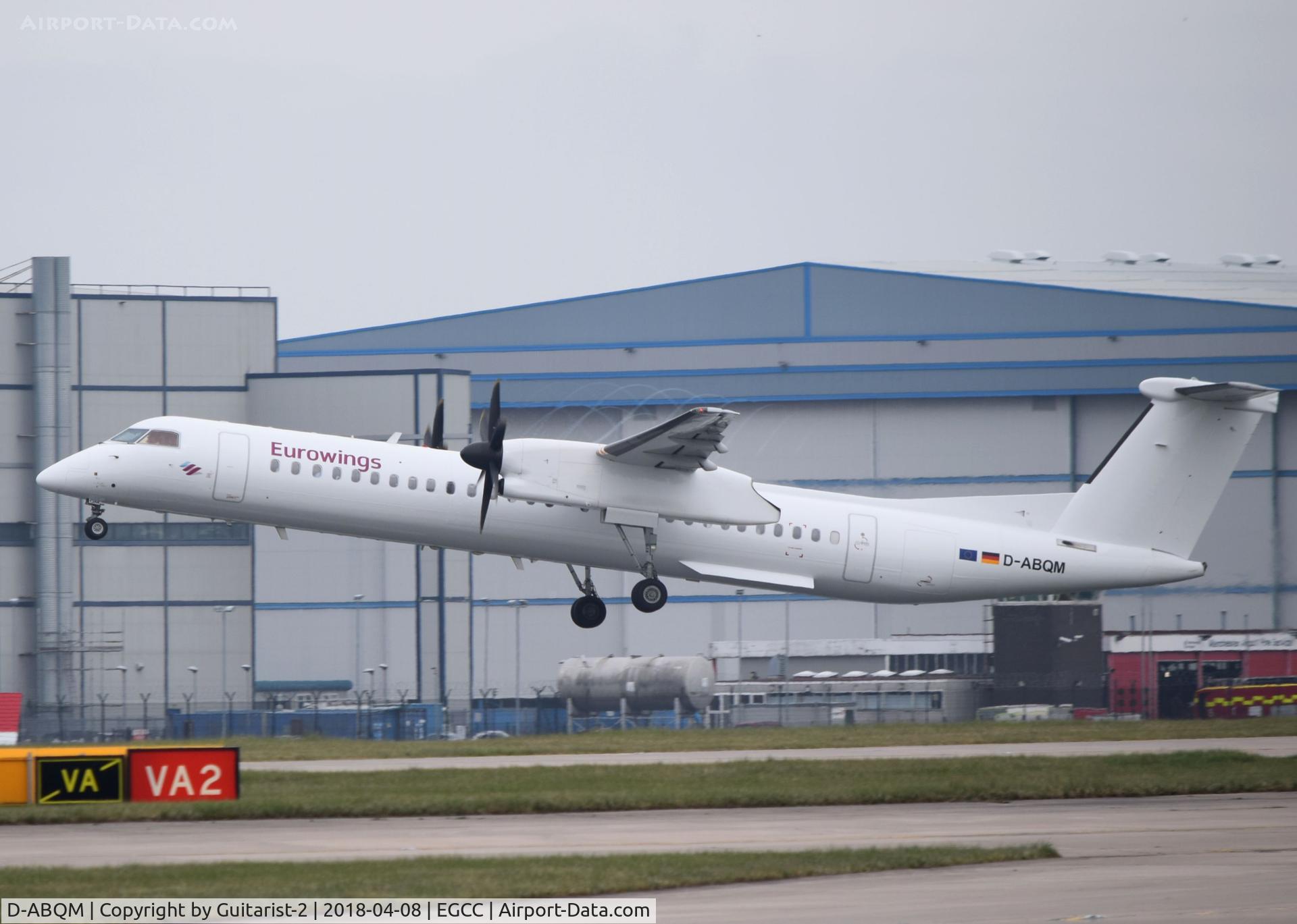 D-ABQM, 2006 De Havilland Canada DHC-8-402Q Dash 8 C/N 4119, At Manchester