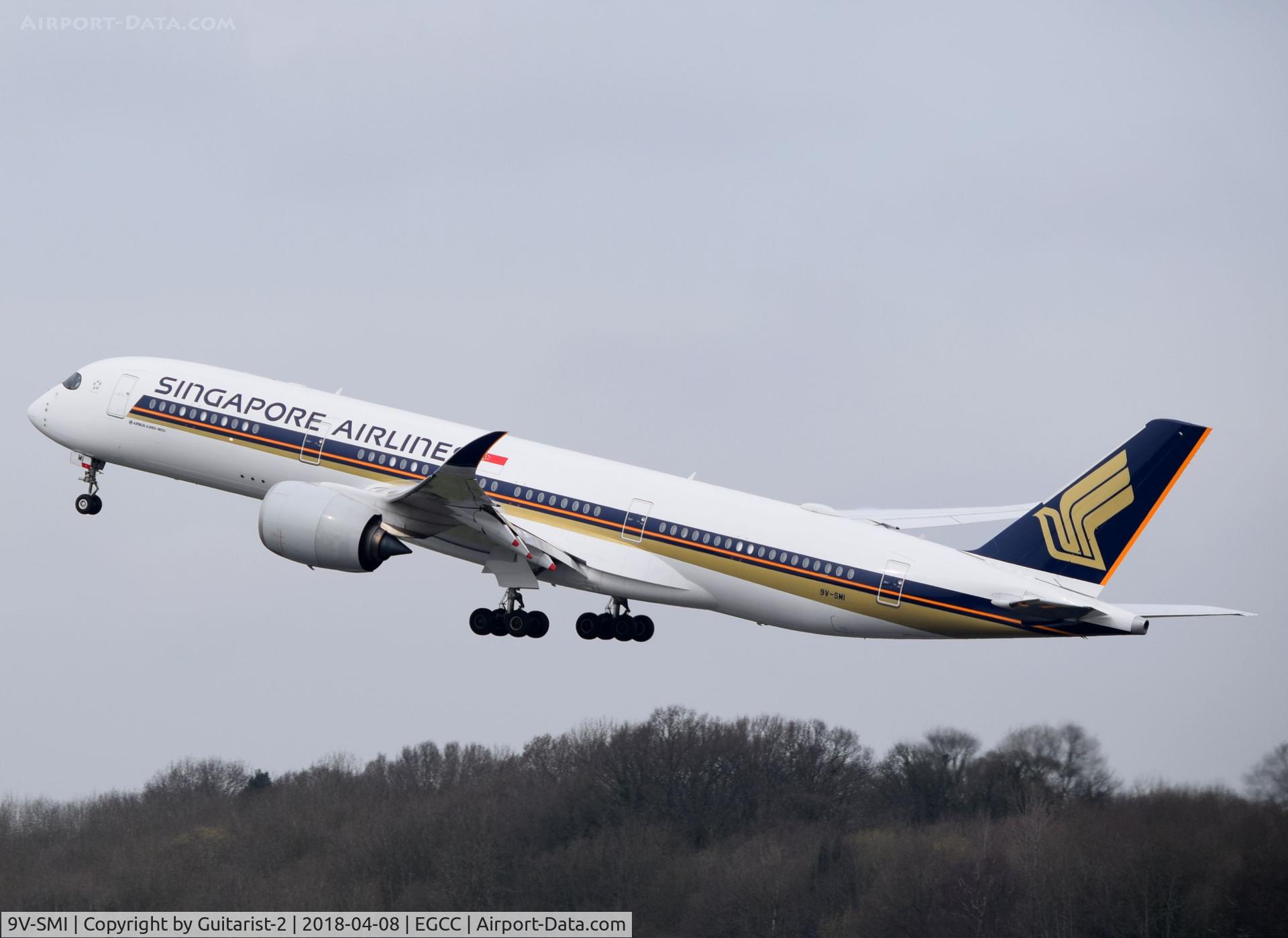 9V-SMI, 2016 Airbus A350-941 C/N 077, At Manchester