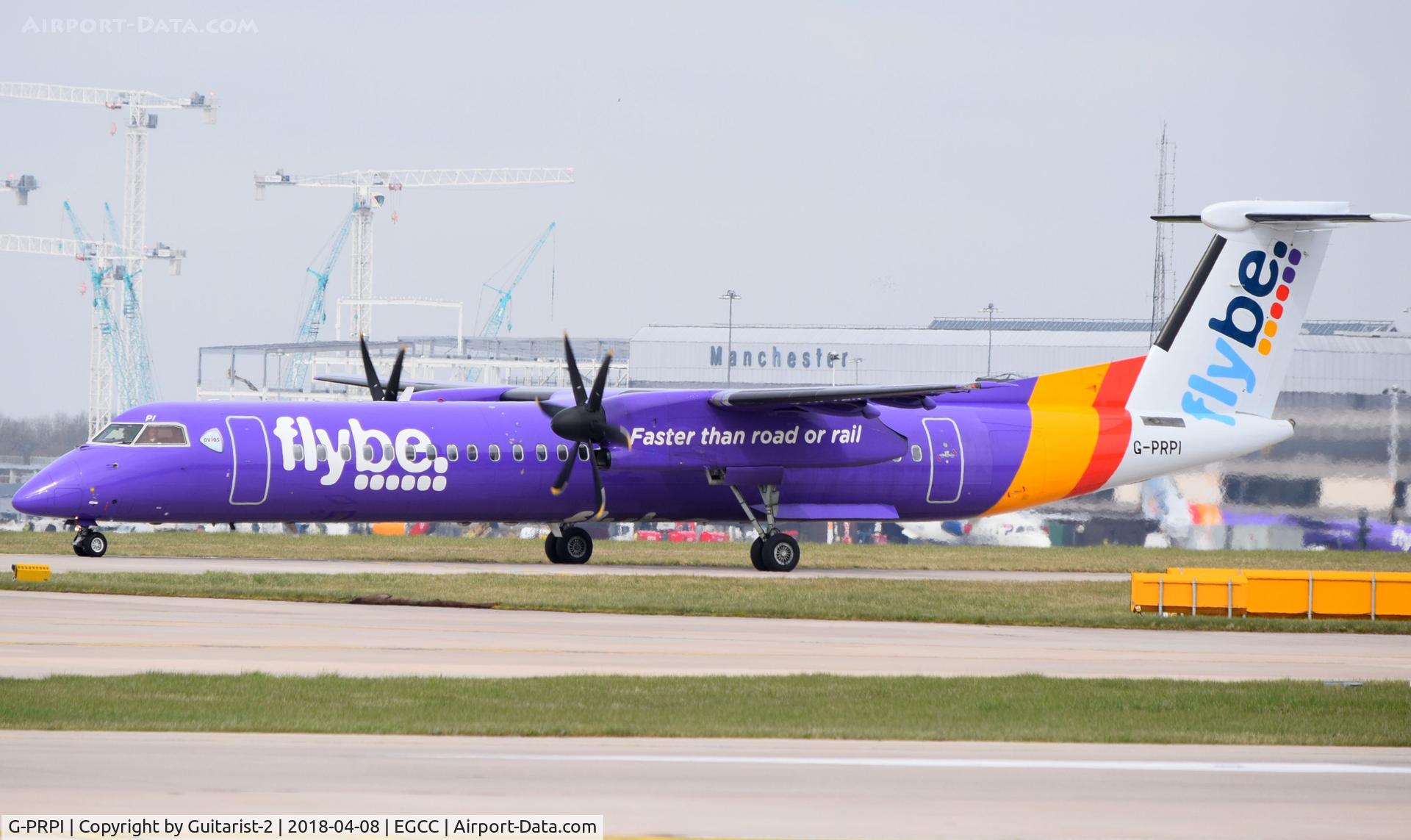 G-PRPI, 2008 Bombardier DHC-8-402 Dash 8 C/N 4204, At Manchester