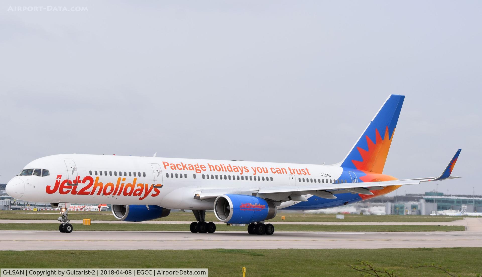 G-LSAN, 1994 Boeing 757-2K2 C/N 26635, At Manchester