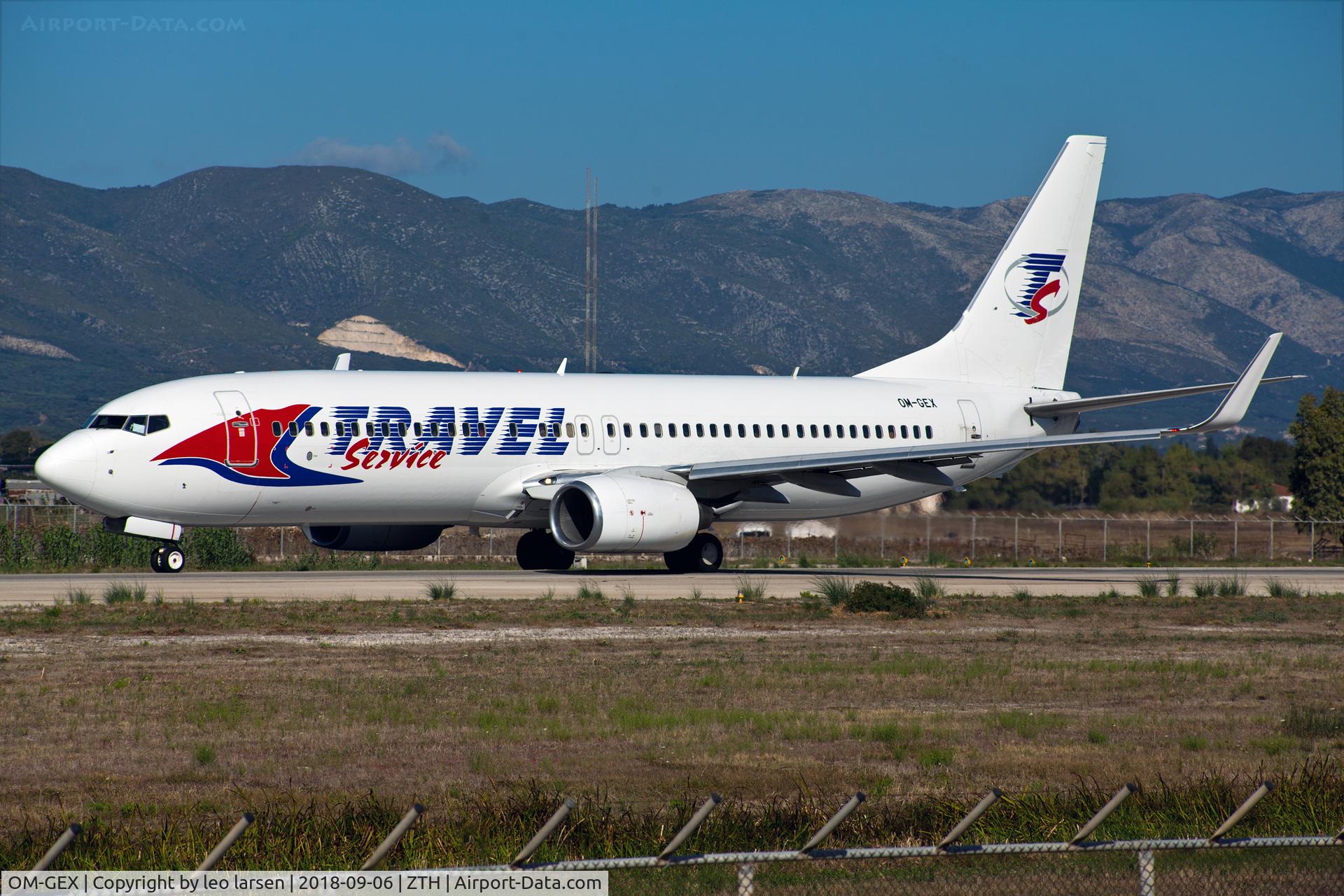 OM-GEX, 1999 Boeing 737-8AS C/N 29919, Zakynthos 6.9.2018