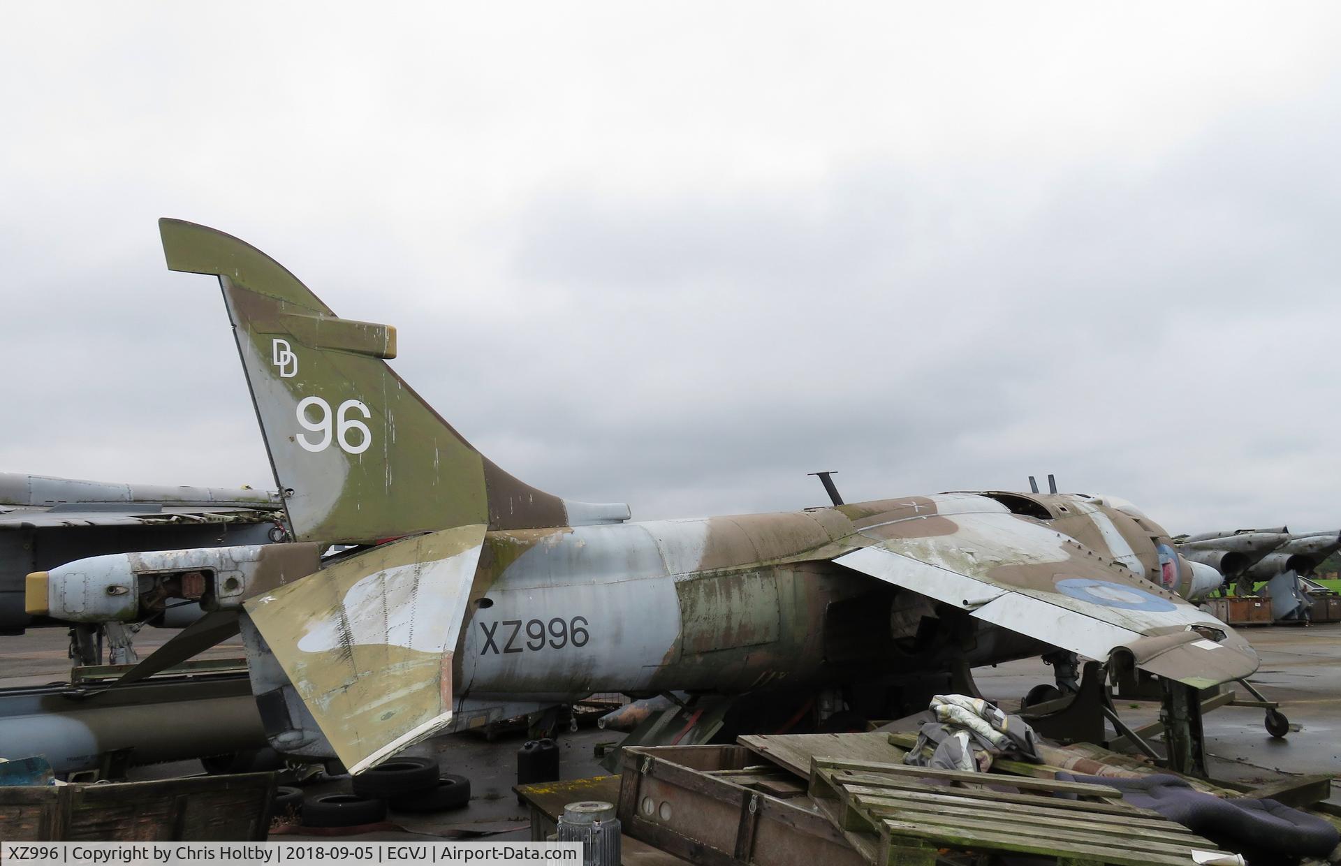 XZ996, 1991 Hawker Siddeley Harrier GR.3 C/N 712219, Currently stored outside & deteriorating fast