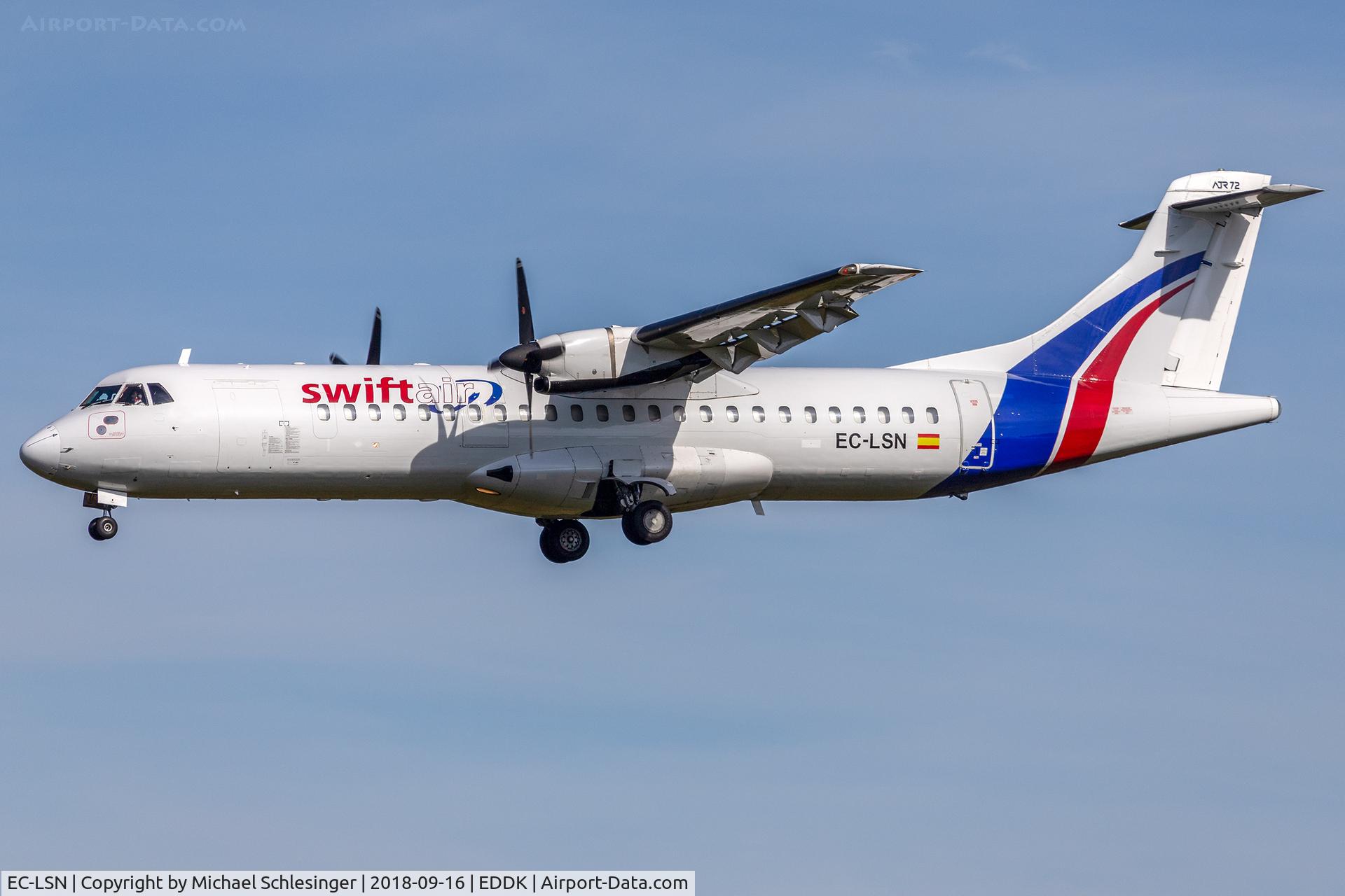 EC-LSN, 1990 ATR 72-102 C/N 192, EC-LSN - ATR 72-202 - Swiftair