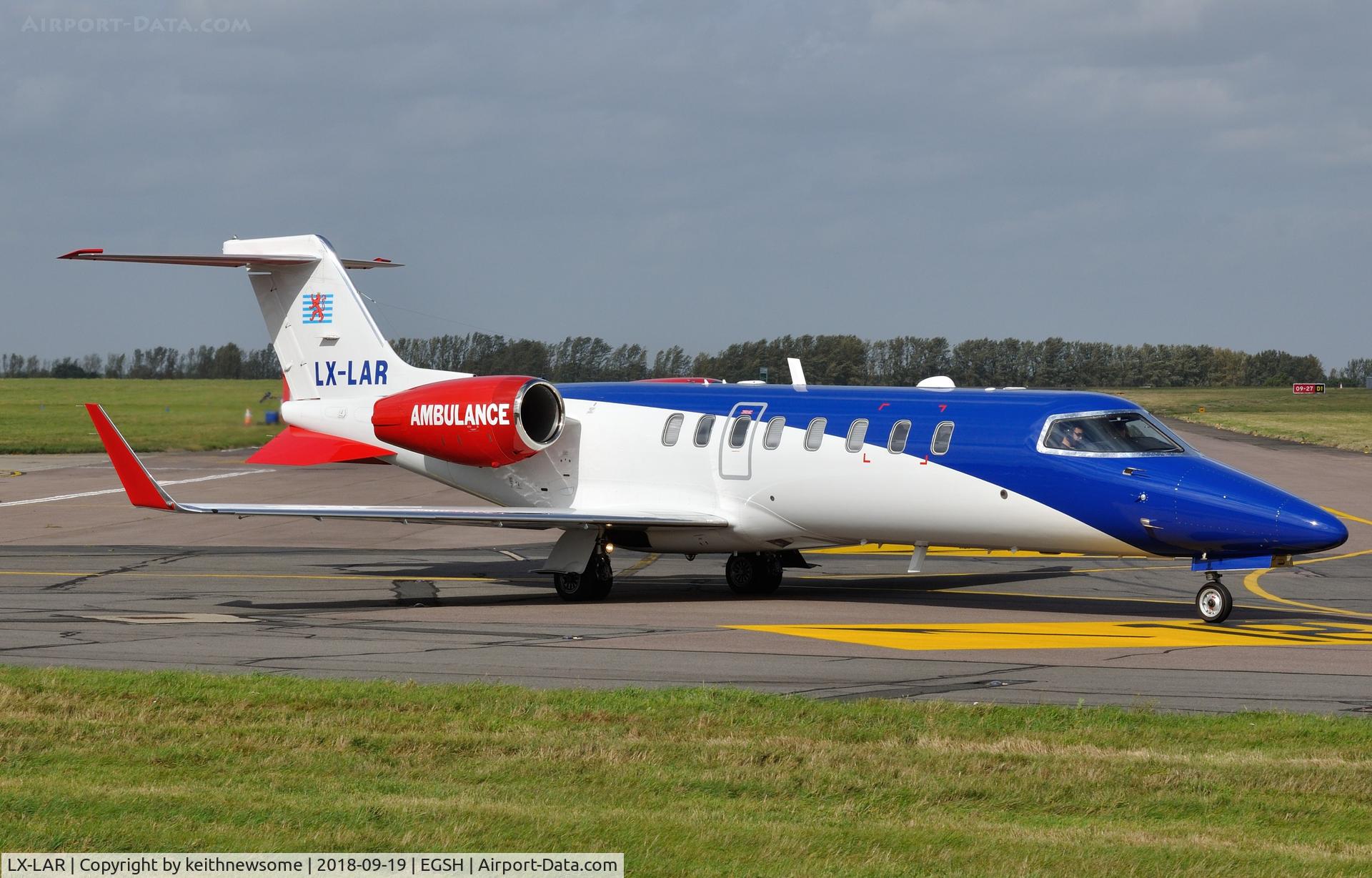 LX-LAR, 2000 Learjet 45 C/N 45-097, Return visitor.