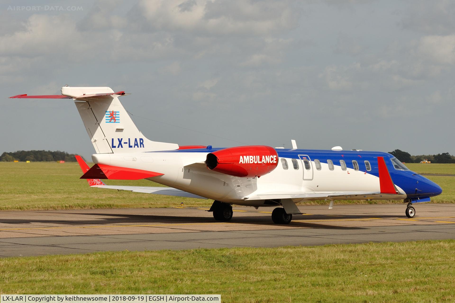 LX-LAR, 2000 Learjet 45 C/N 45-097, Return visitor.