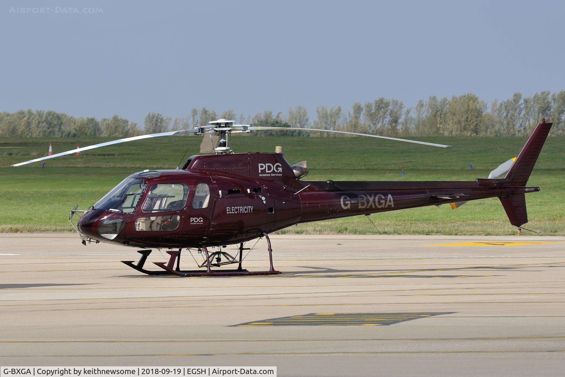 G-BXGA, 1991 Aerospatiale AS-350B-2 Ecureuil C/N 2493, Nice visitor.