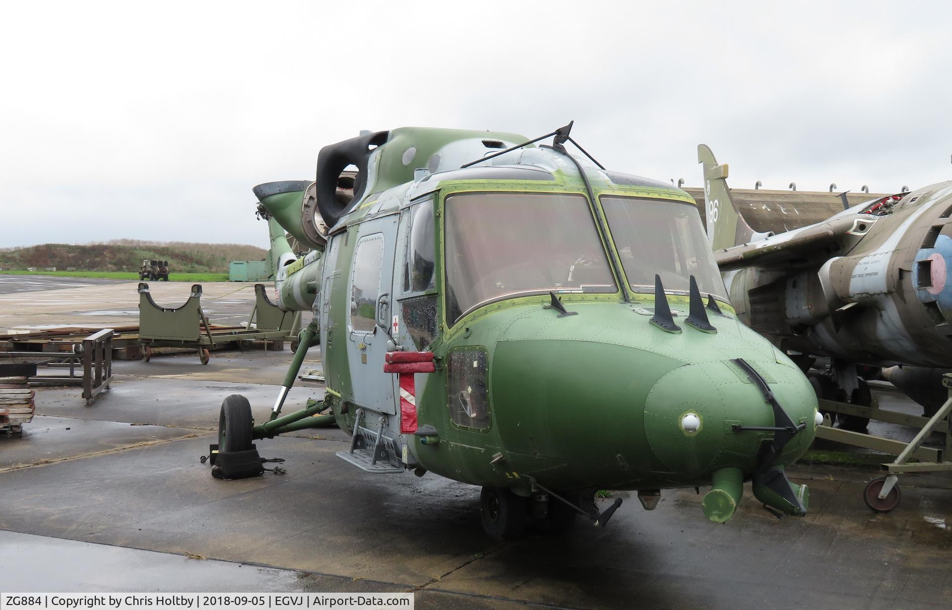 ZG884, Westland Lynx AH.9A C/N 346, Stored outside with other wrecks at es-RAF Bentwaters Suffolk