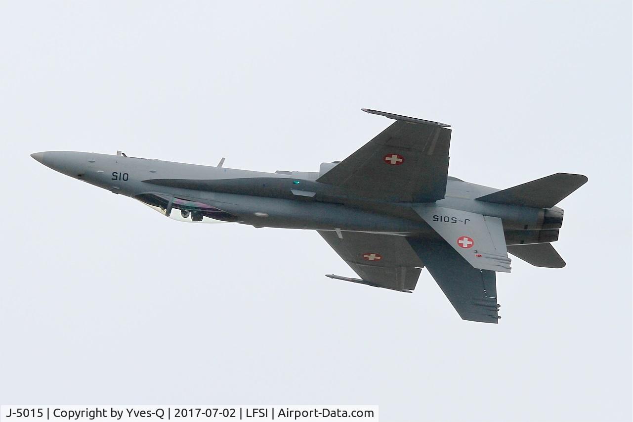 J-5015, McDonnell Douglas F/A-18C Hornet C/N 1361/SFC015, Swiss Air Force McDonnell Douglas FA-18C Hornet, On display, St Dizier-Robinson Air Base 113 (LFSI) Open day 2017