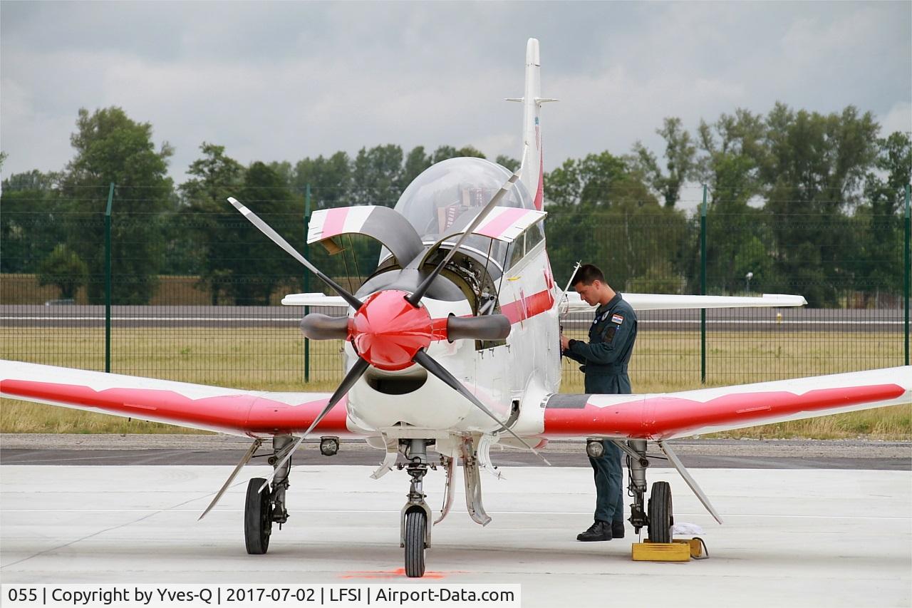 055, Pilatus PC-9M C/N 618, Pilatus PC-9M, Croatian Air Force aerobatic team, Flight line, St Dizier-Robinson Air Base 113 (LFSI) Open day 2017