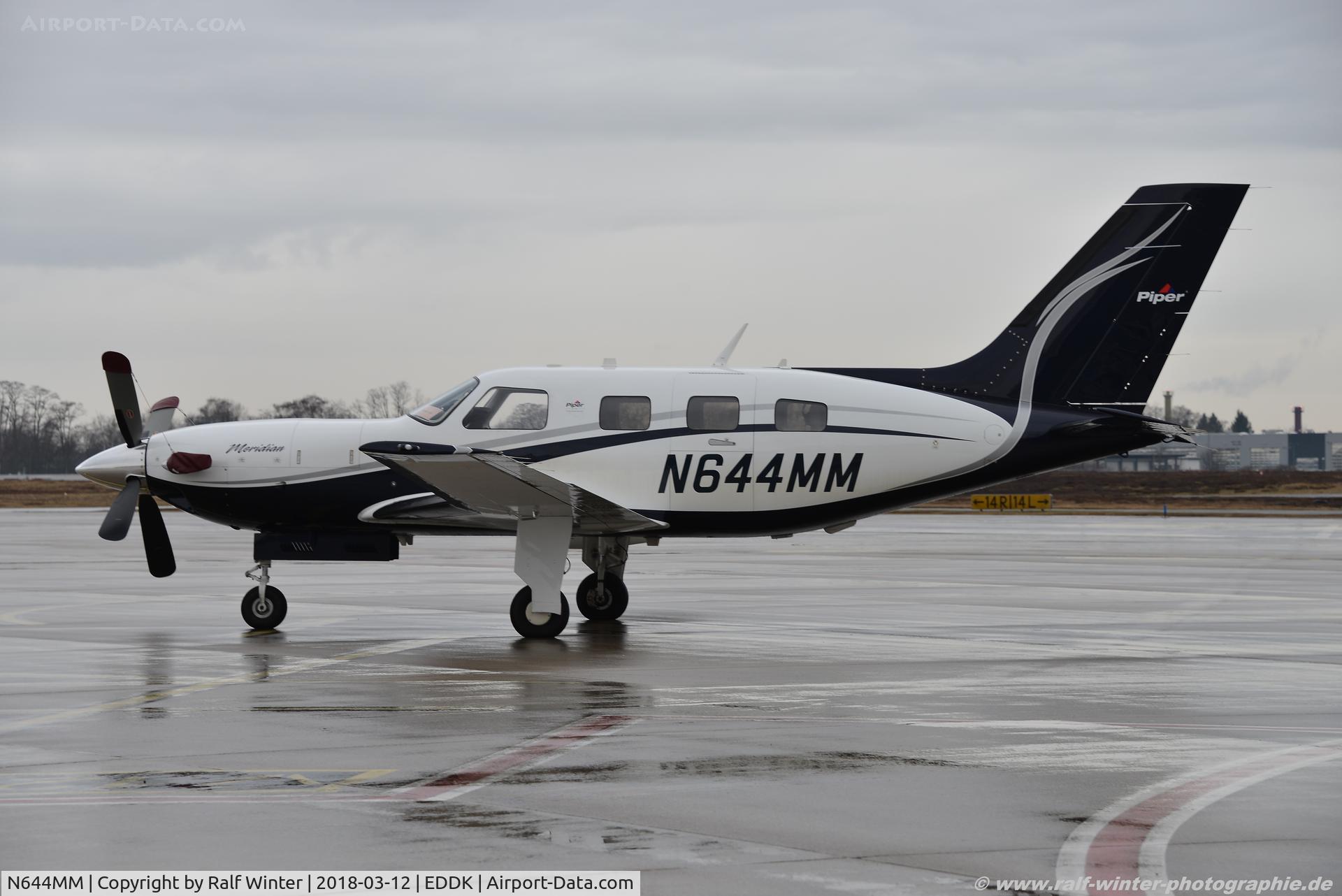 N644MM, 2013 Piper PA-46-500TP Malibu Meridian C/N 4697524, Piper PA-46-500TP Malibu Meridian - Southern Aircraft Consultancy Inc. - 4697524 - N644MM - 12.03.2018 - CGN