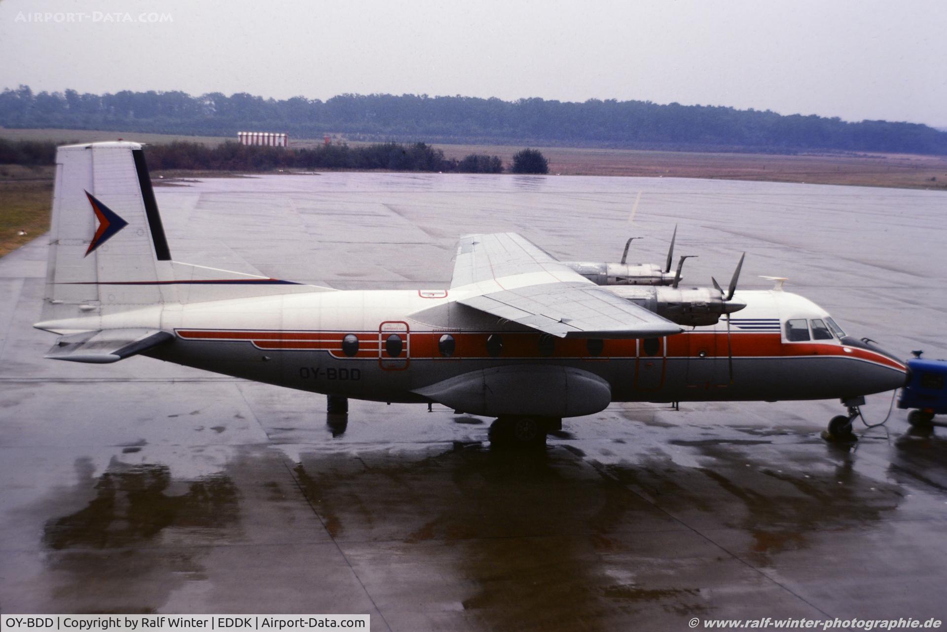 OY-BDD, 1966 Nord 262A C/N 21, Nord N-262-A - QI CIM Cimber Air - 21 - OY-BDD - 09.1975 - CGN