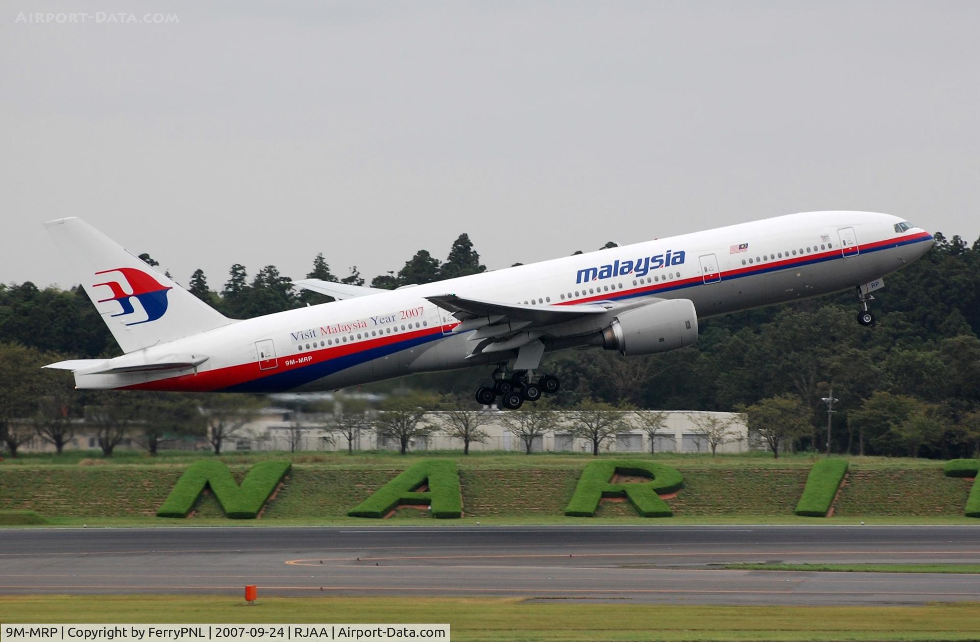 9M-MRP, 2002 Boeing 777-2H6/ER C/N 28421, Departure of MH B772