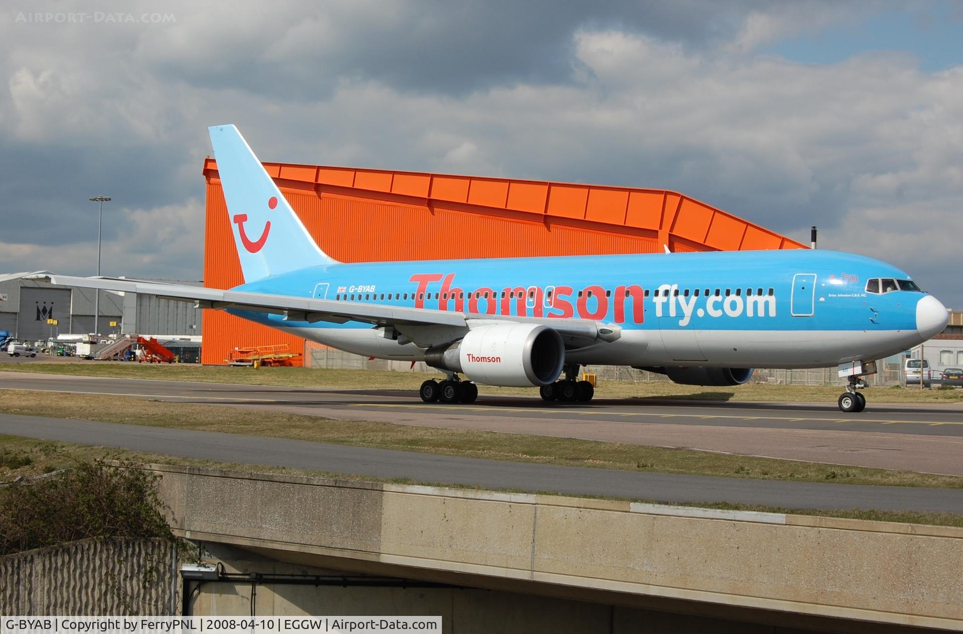 G-BYAB, 1991 Boeing 767-204 C/N 25139, Thompsom B762 for departure