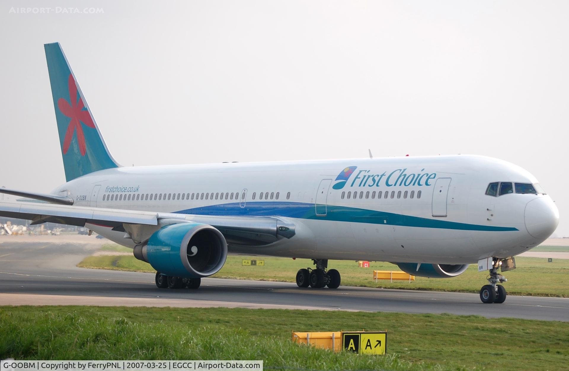 G-OOBM, 1995 Boeing 767-324 C/N 27568, First Choice B763 taxying out