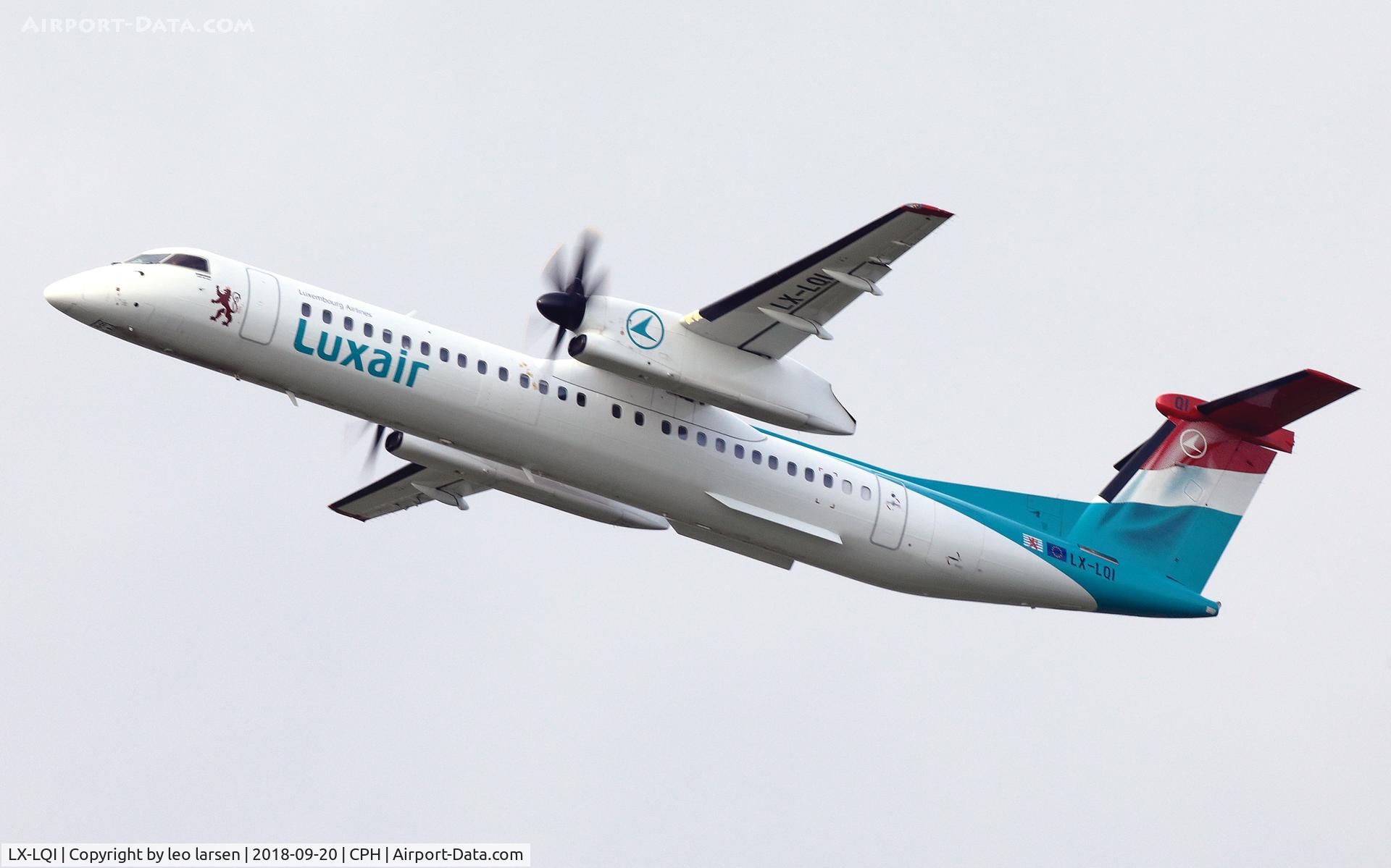 LX-LQI, 2016 Bombardier DHC-8-402Q Dash 8 Dash 8 C/N 4534, Copenhagen 20.9.2018