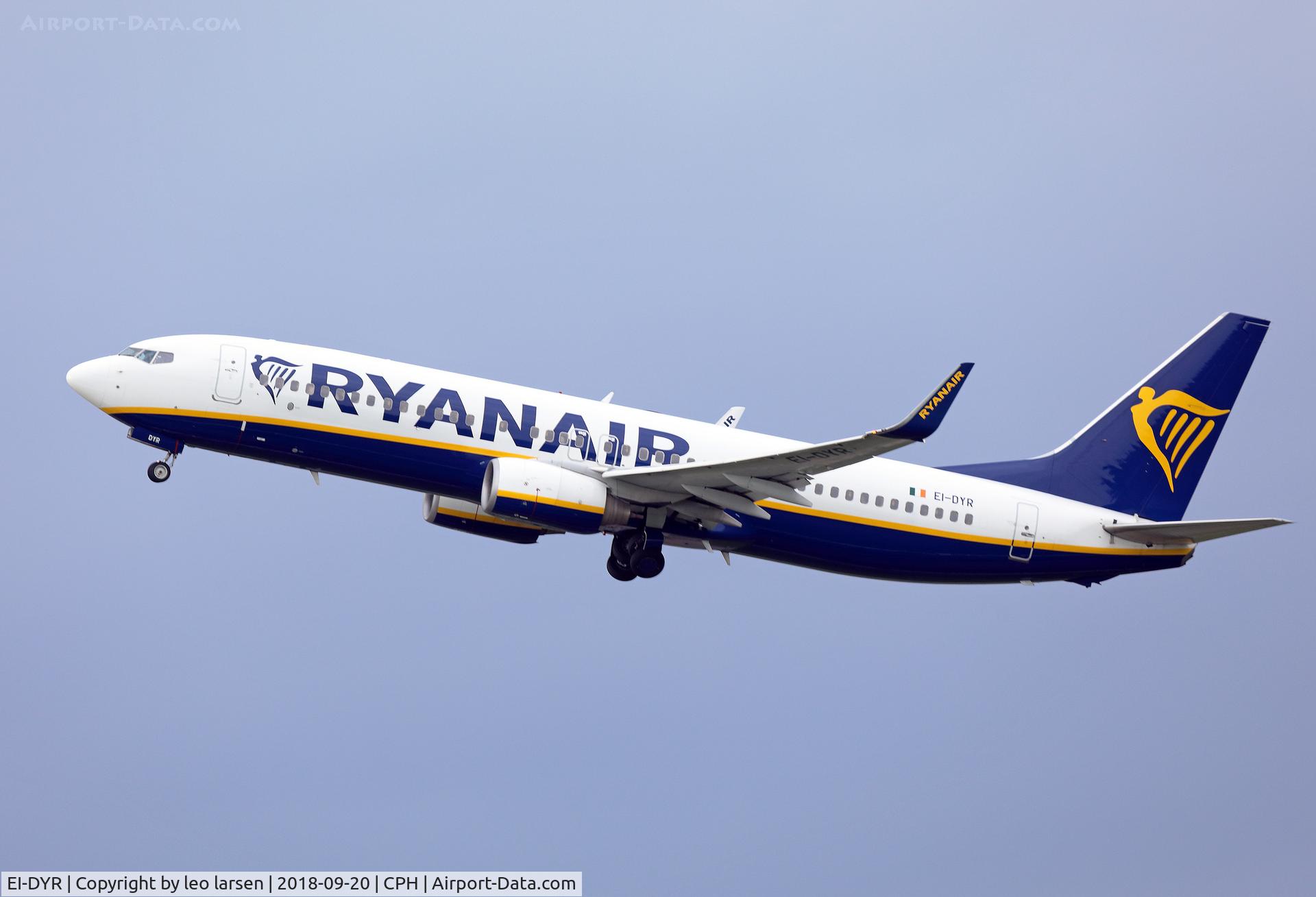 EI-DYR, 2008 Boeing 737-8AS C/N 37513, Copenhagen 20.9.2018