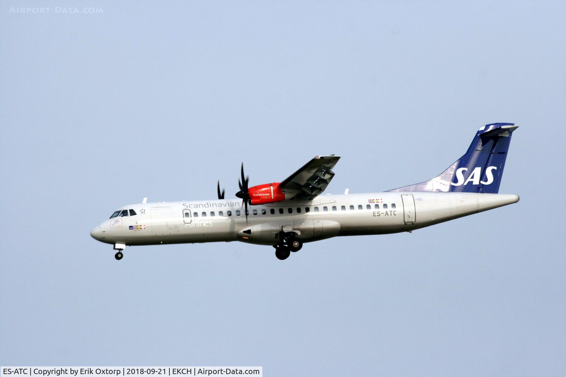 ES-ATC, 2014 ATR 72-212A C/N 1164, ES-ATC landing rw 22L