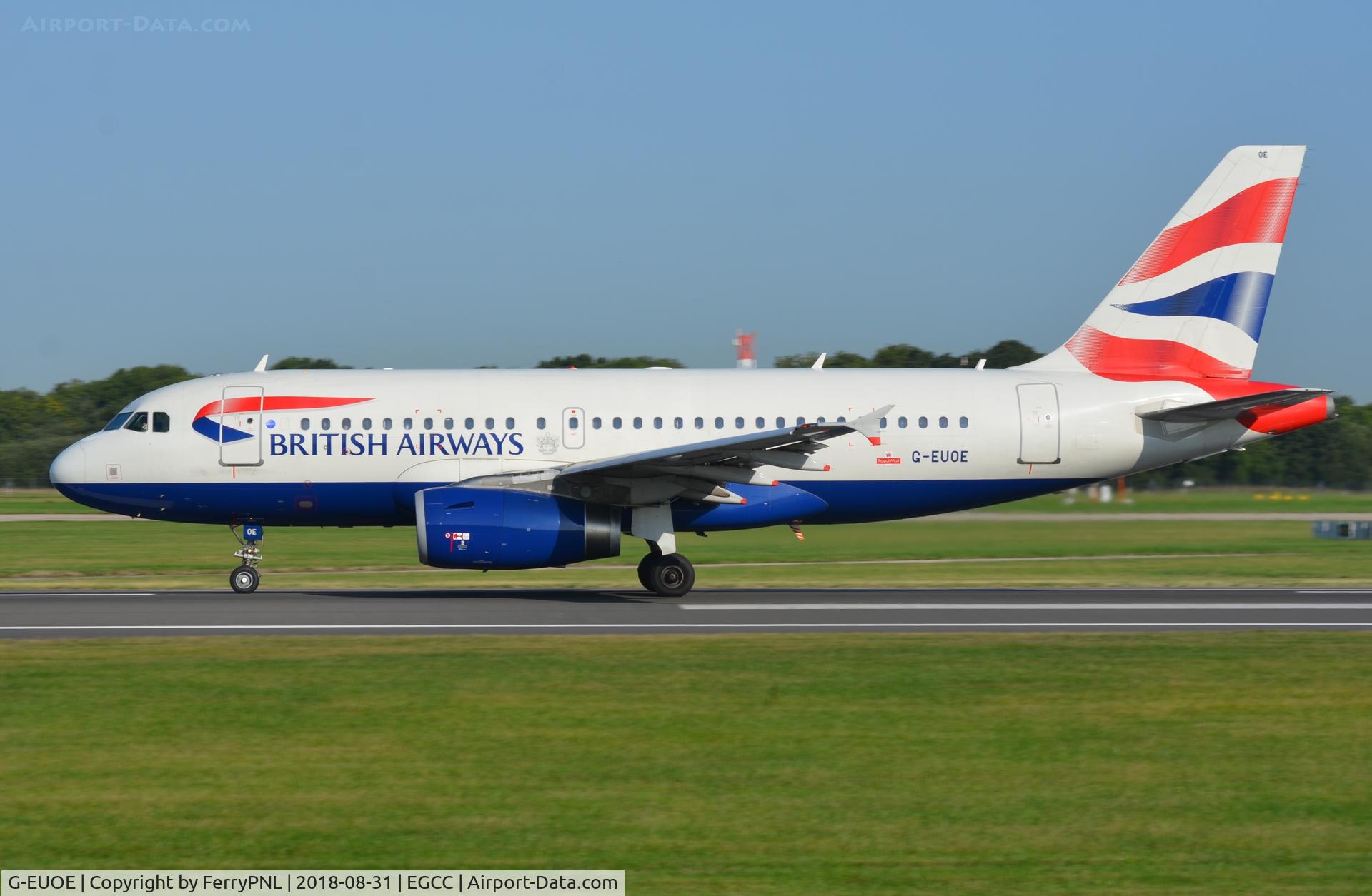 G-EUOE, 2001 Airbus A319-131 C/N 1574, BA A319 LHR shuttle