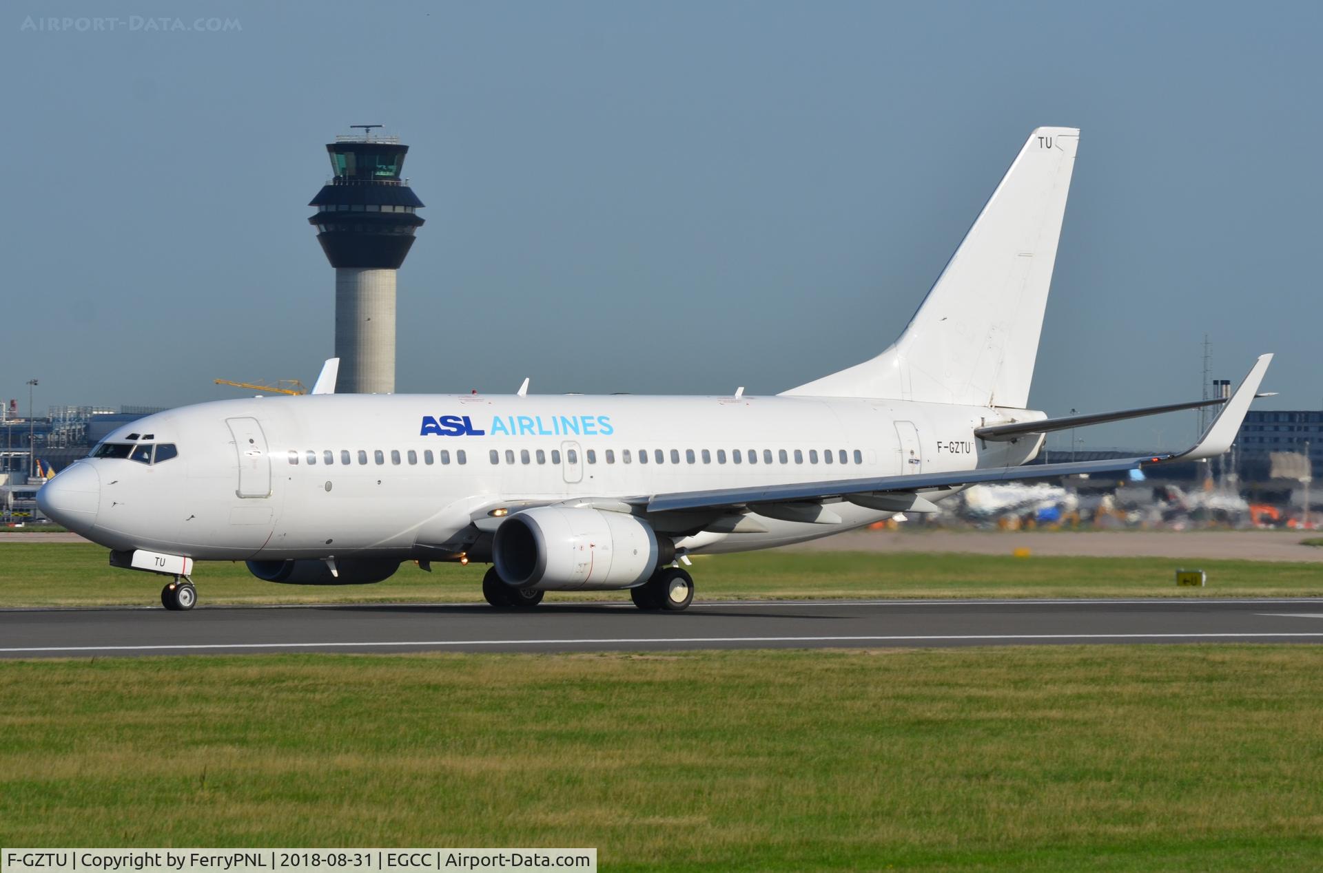 F-GZTU, 2004 Boeing 737-73V C/N 32427, ASL B737 departing MAN