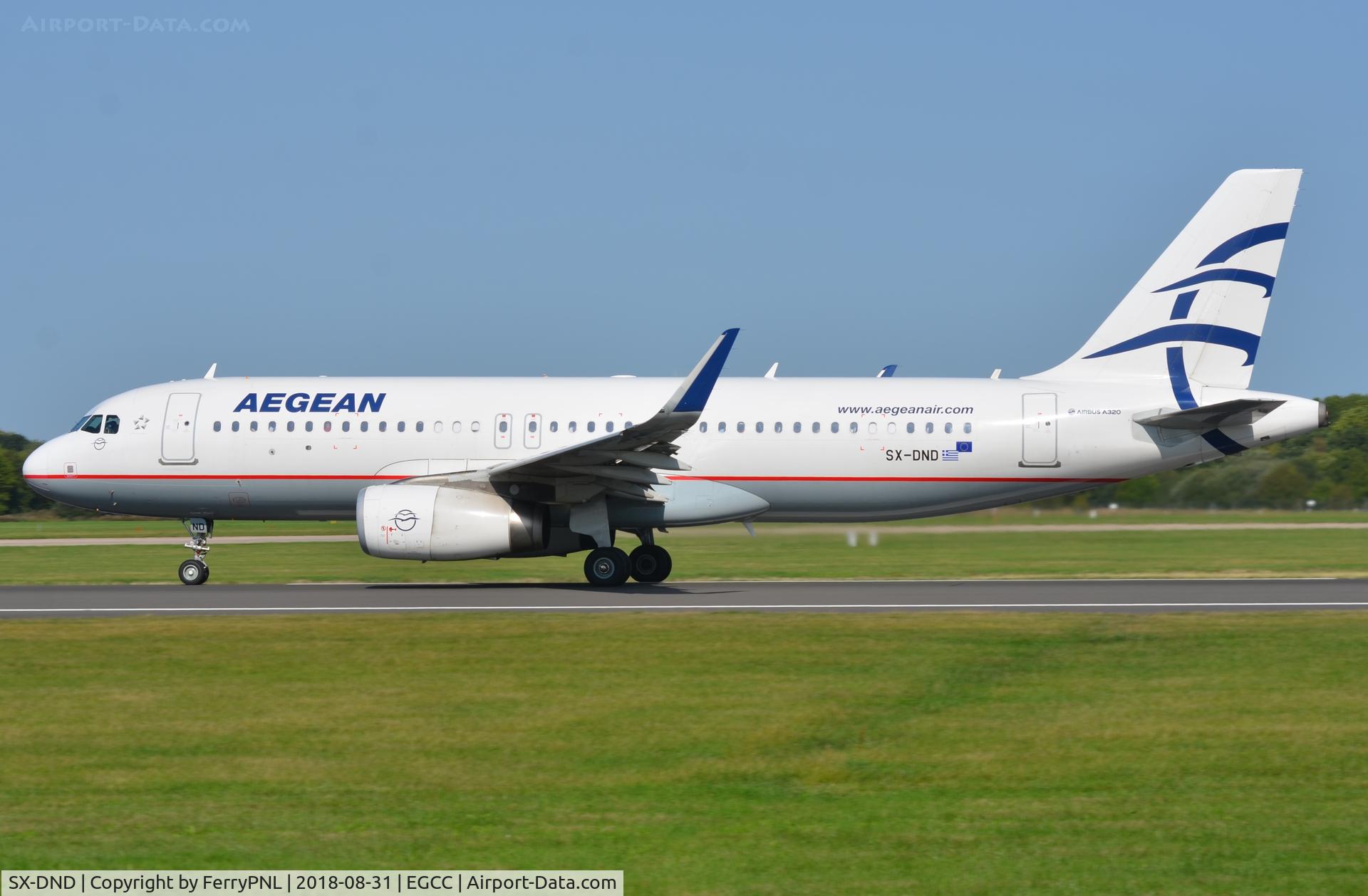 SX-DND, 2016 Airbus A320-232 C/N 6989, Aegean A320 departing