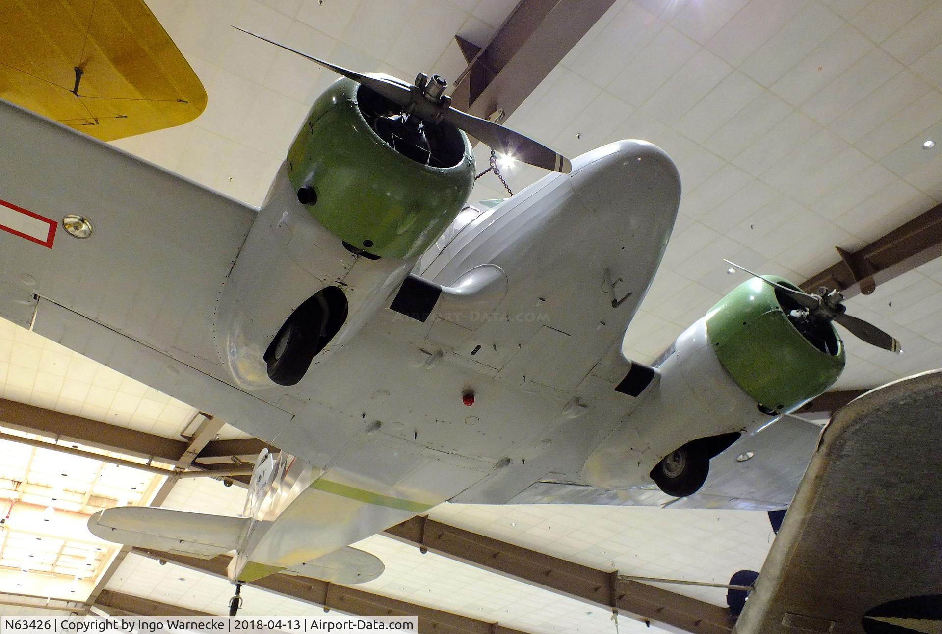 N63426, 1943 Cessna JRC-1 (UC-78) C/N 5515, Cessna JRC-1 (UC-78 Bobcat) at the NMNA, Pensacola FL