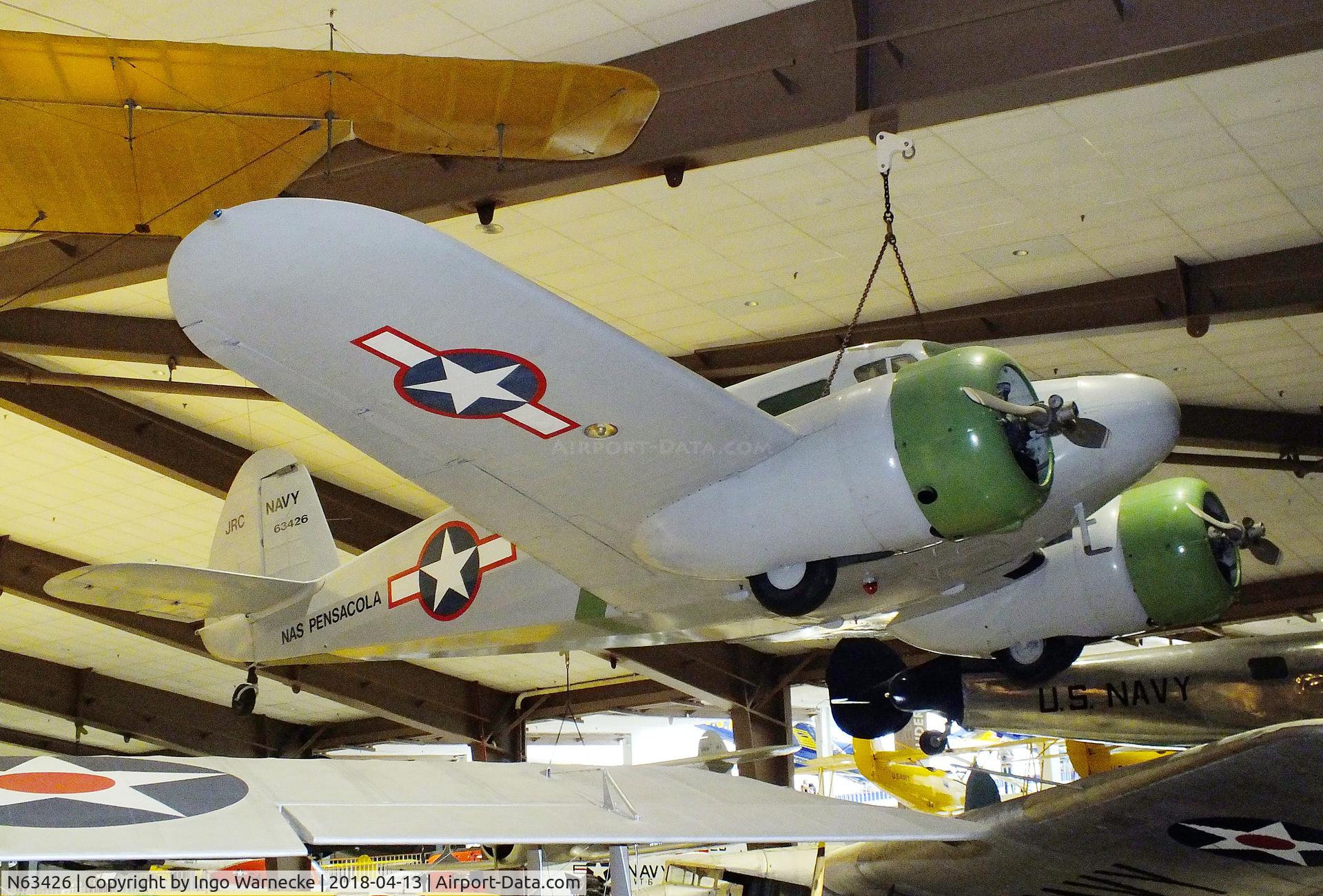 N63426, 1943 Cessna JRC-1 (UC-78) C/N 5515, Cessna JRC-1 (UC-78 Bobcat) at the NMNA, Pensacola FL