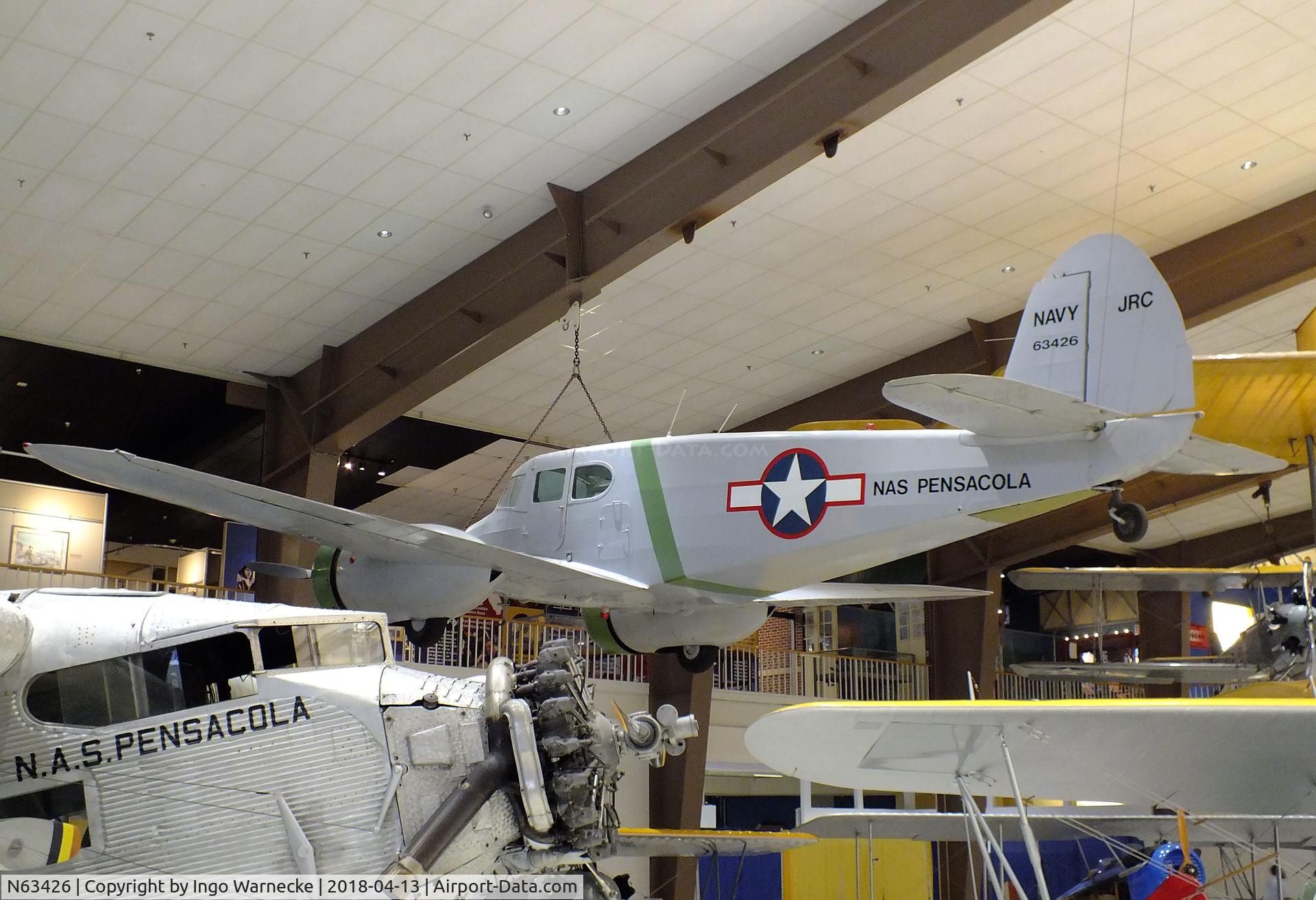 N63426, 1943 Cessna JRC-1 (UC-78) C/N 5515, Cessna JRC-1 (UC-78 Bobcat) at the NMNA, Pensacola FL