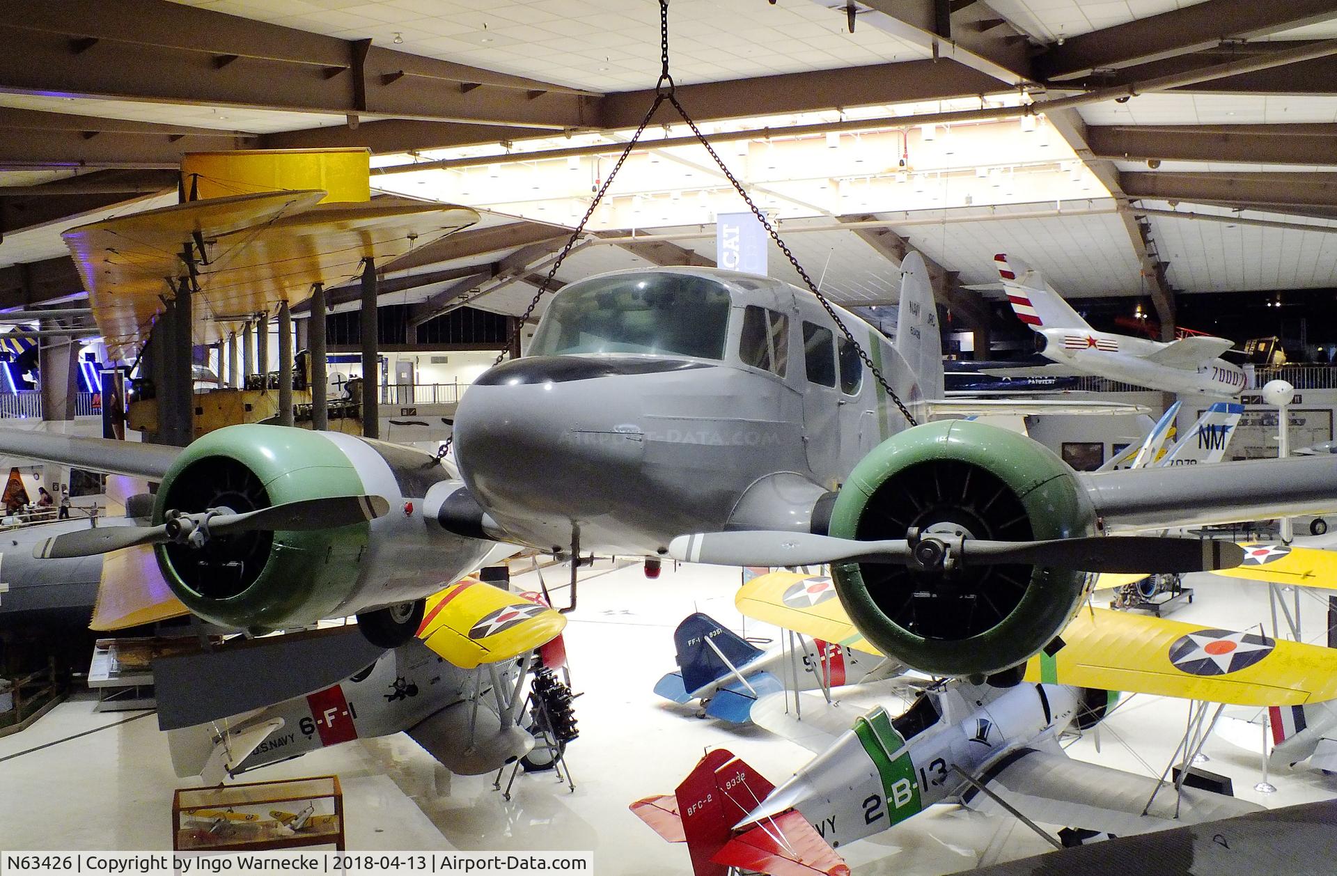 N63426, 1943 Cessna JRC-1 (UC-78) C/N 5515, Cessna JRC-1 (UC-78 Bobcat) at the NMNA, Pensacola FL