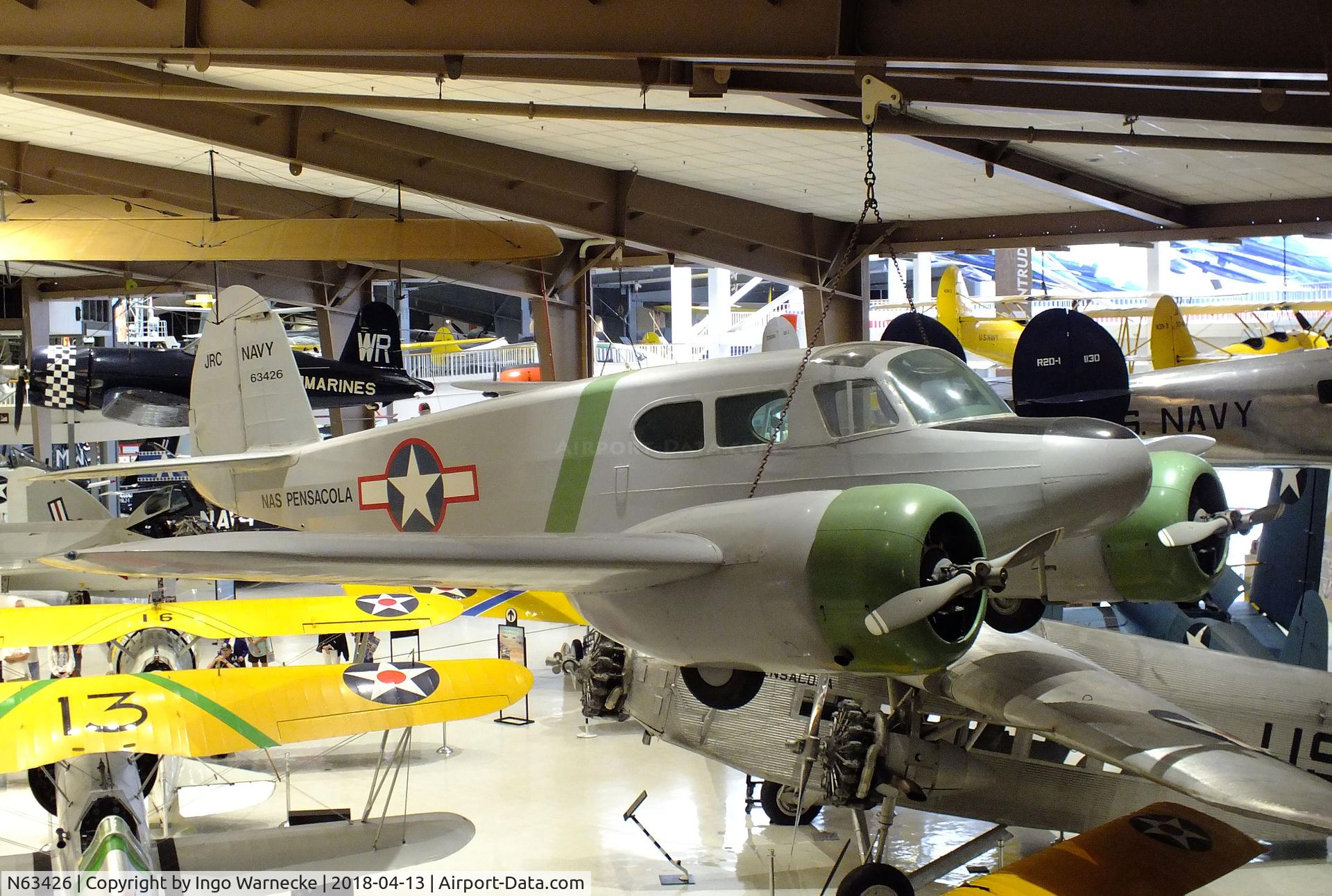 N63426, 1943 Cessna JRC-1 (UC-78) C/N 5515, Cessna JRC-1 (UC-78 Bobcat) at the NMNA, Pensacola FL