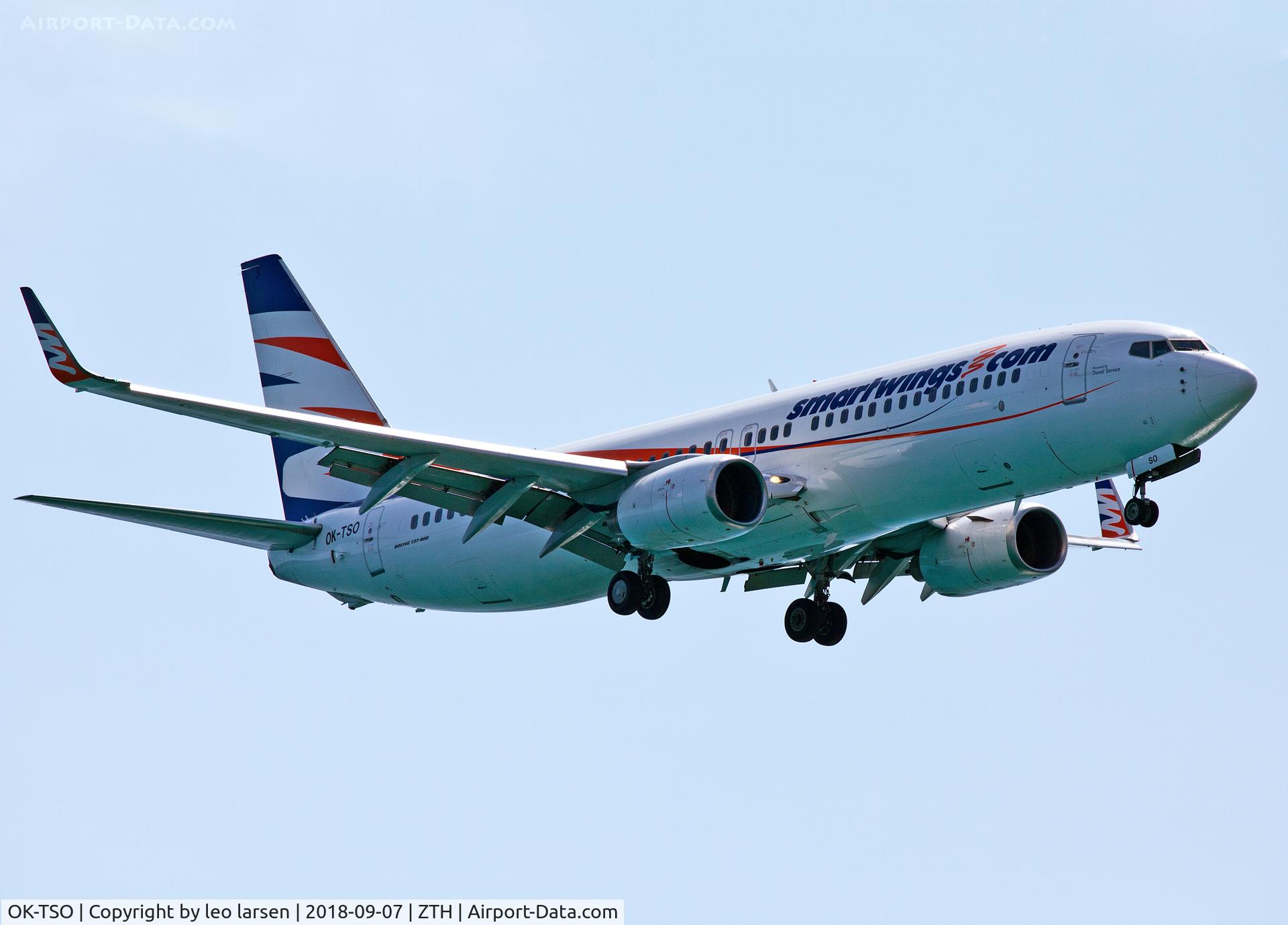 OK-TSO, 2007 Boeing 737-8GQ C/N 35793, Zakynthos 7.9.2018