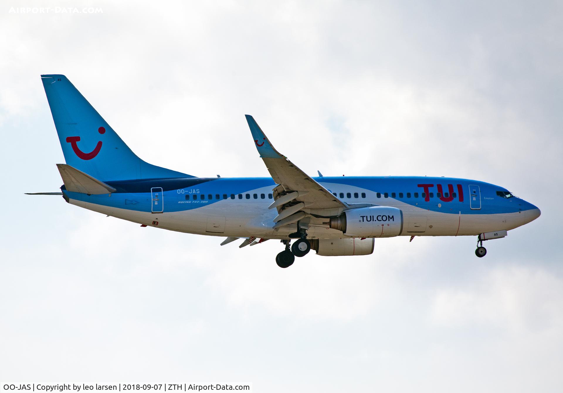 OO-JAS, 2008 Boeing 737-7K5 C/N 35144, Zakynthos 7.9.2018