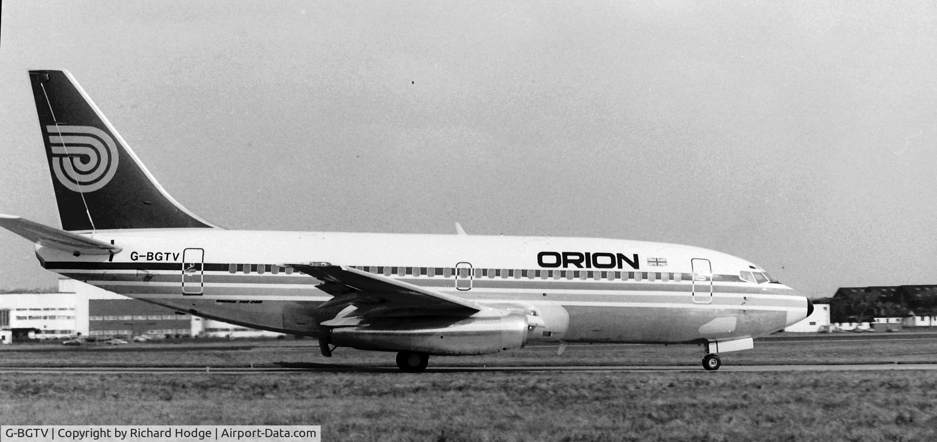 G-BGTV, 1980 Boeing 737-2T5 C/N 22024, Taxying at  Prestwick