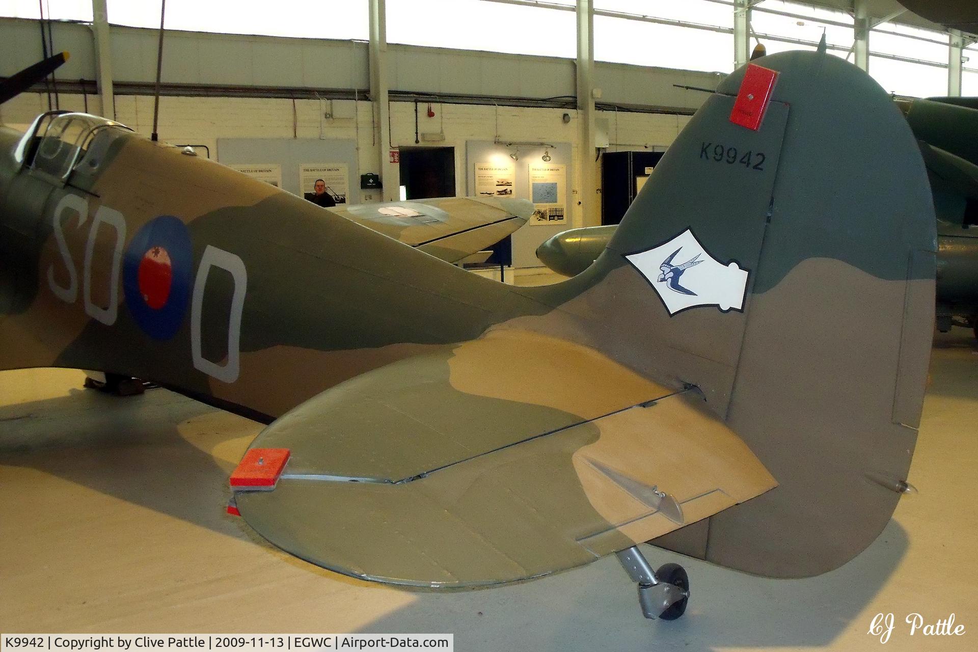 K9942, 1939 Supermarine Spitfire Mk IA C/N 6S/30225, Preserved at the RAF Museum, Cosford