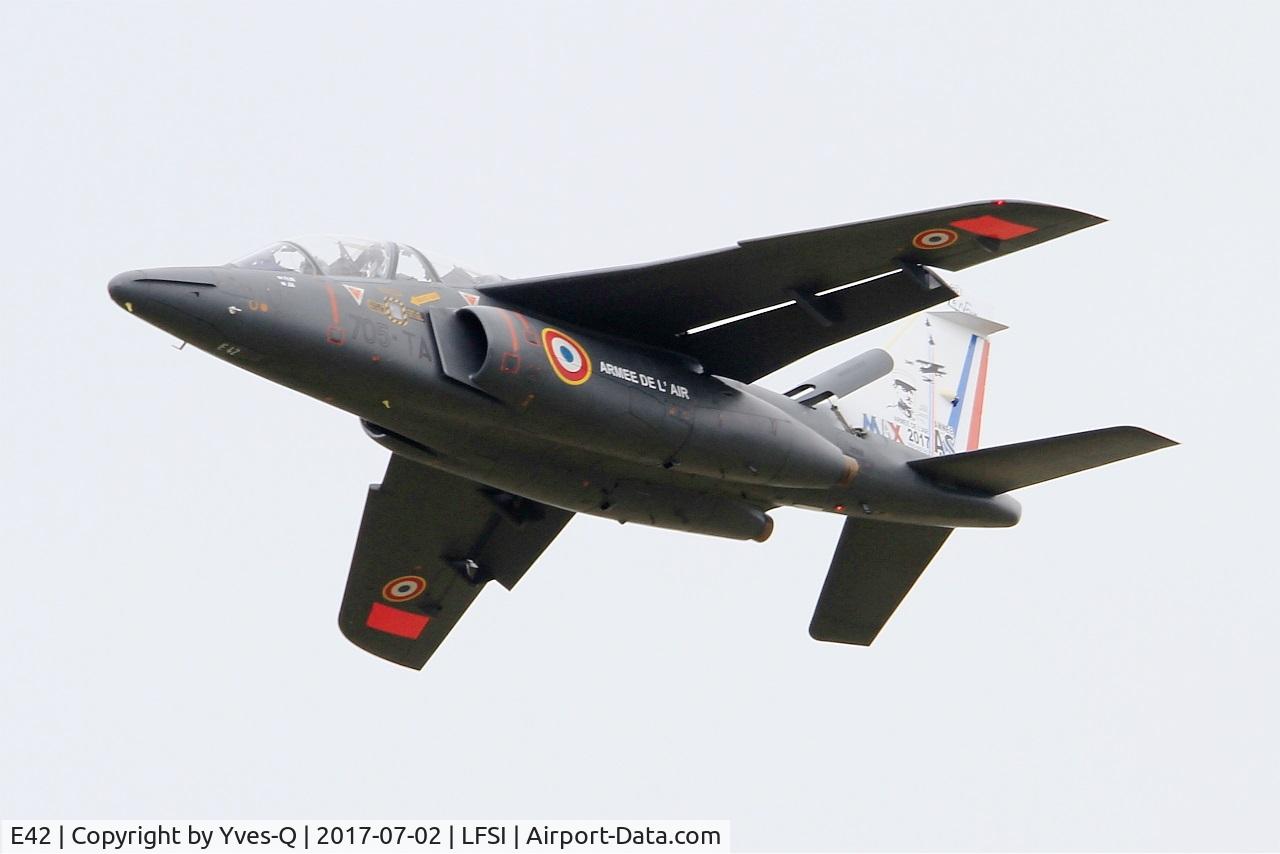 E42, Dassault-Dornier Alpha Jet E C/N E42, Dassault-Dornier Alpha Jet 1B, On display, St Dizier-Robinson Air Base 113 (LFSI) Open day 2017