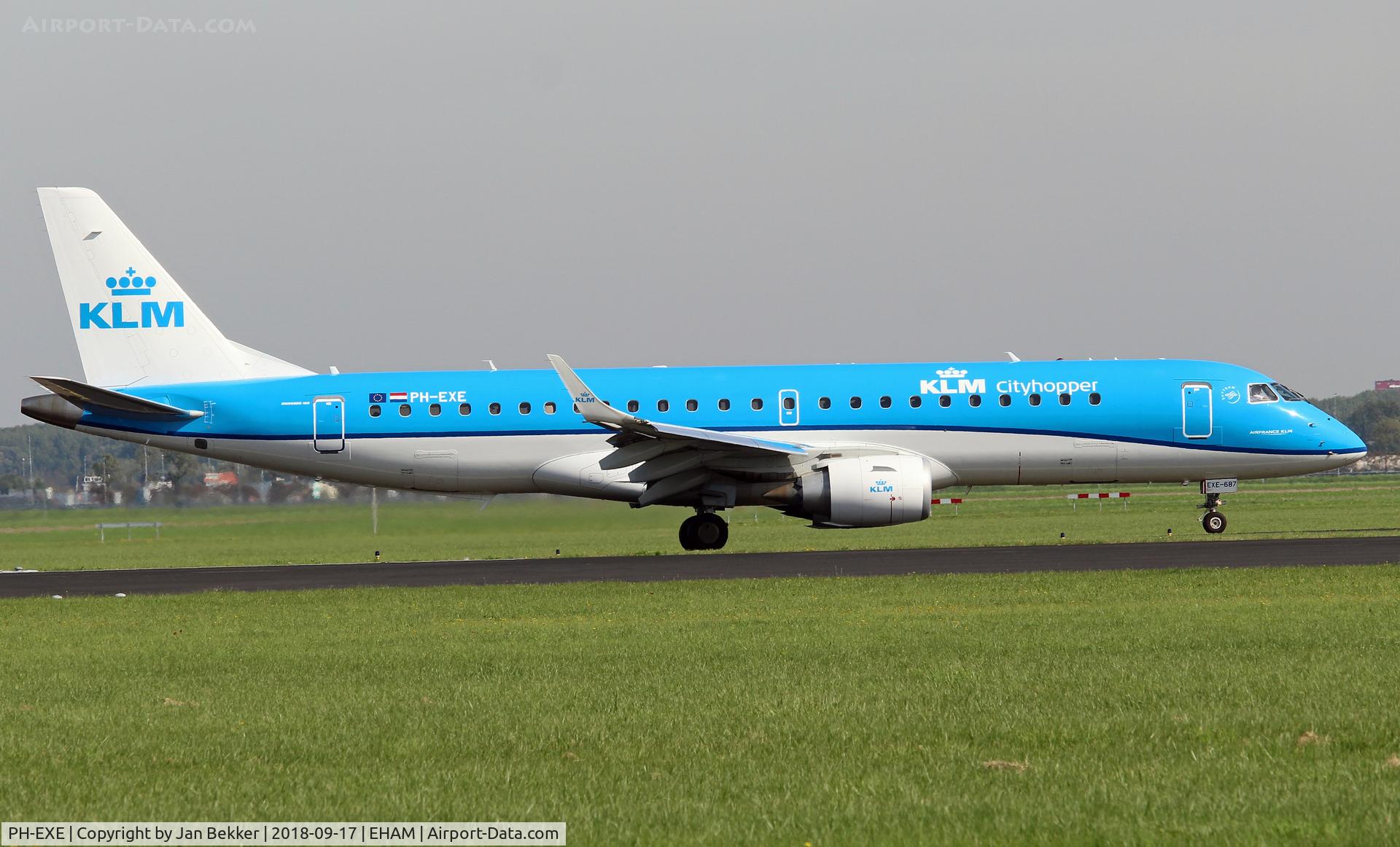 PH-EXE, 2015 Embraer 190STD (ERJ-190-100) C/N 19000687, Schiphol Amsterdam