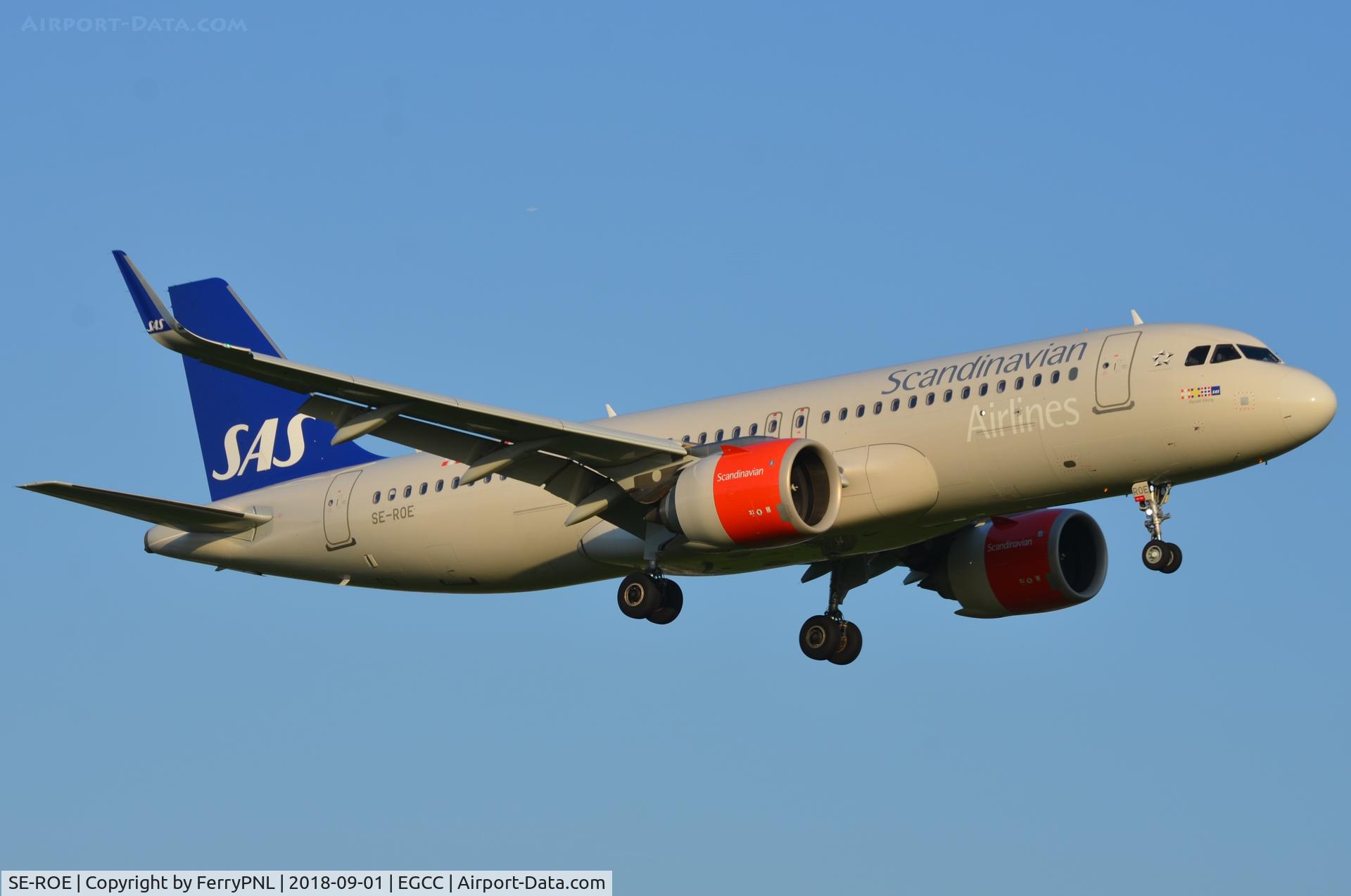 SE-ROE, 2017 Airbus A320-251N C/N 7791, SAS A320N landing n MAN