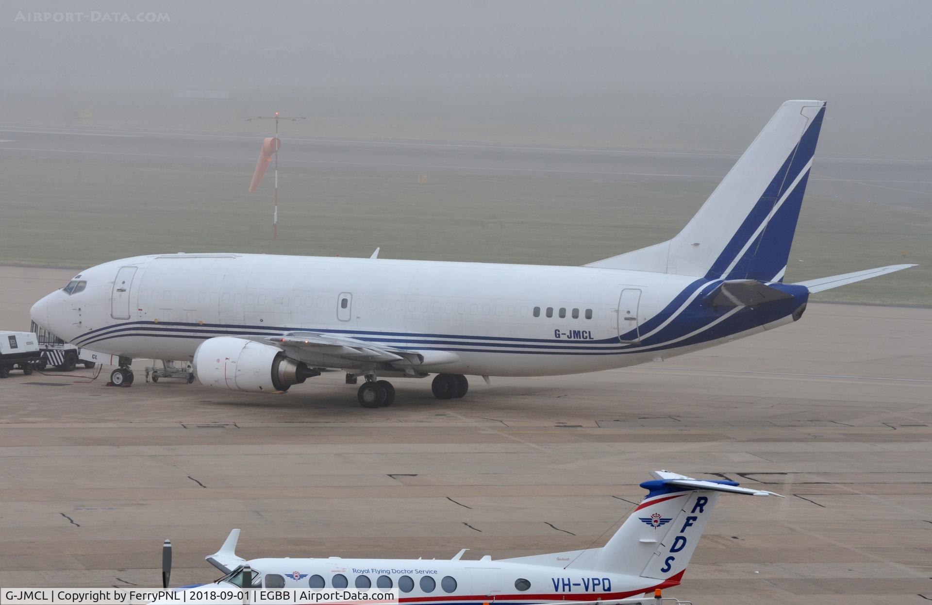 G-JMCL, 1988 Boeing 737-322F C/N 23951, West Atlantic B733F in a foggy BHX