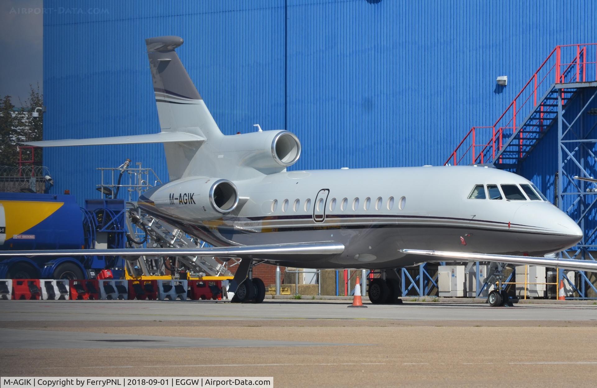 M-AGIK, 2014 Dassault Falcon 900EX C/N 274, Amboy Overseas Ltd DA900DX in LTN
