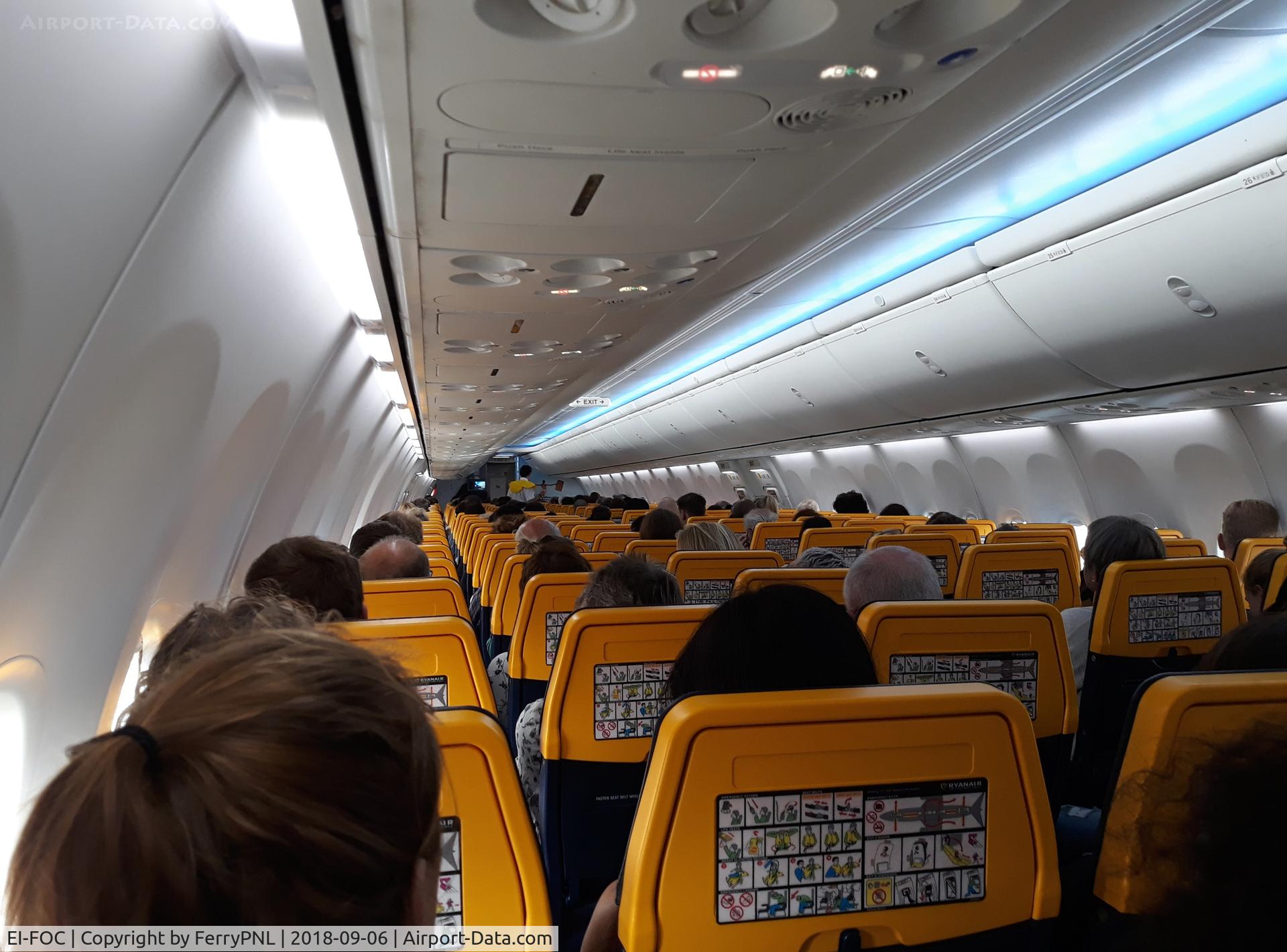 EI-FOC, 2016 Boeing 737-8AS C/N 44714, Ryanair 4854 EIN-TSF during flight.