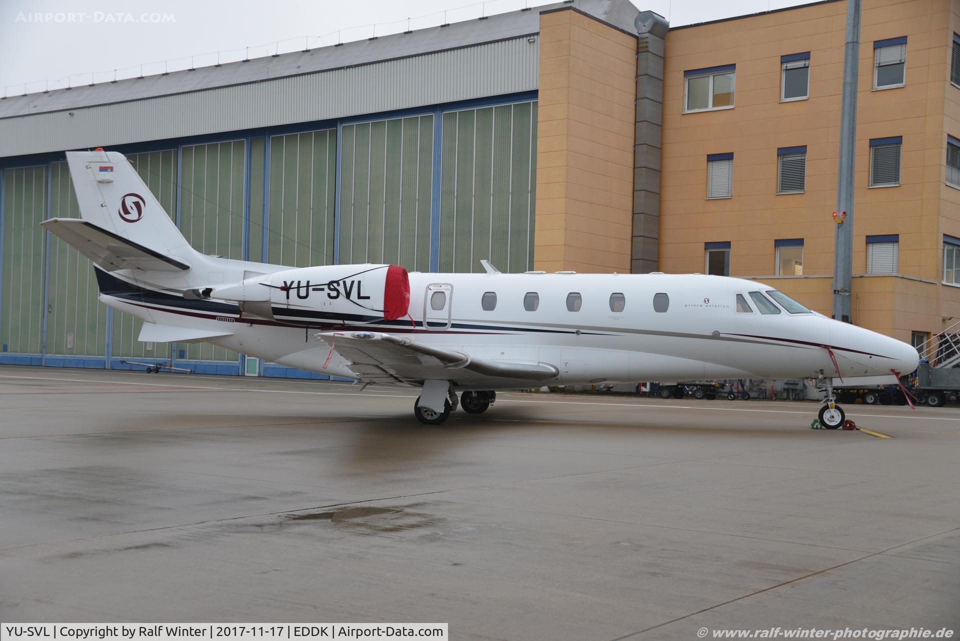 YU-SVL, 2008 Cessna 560XL Citation XLS C/N 560-5772, Cessna 560XL Citation XLS - PNC Prince Aviation - 560-5772 - YU-SVL - 17.11.2017 - CGN